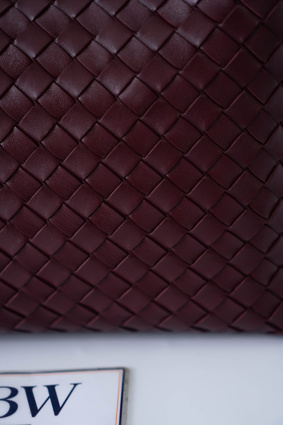 Andiamo Medium Bag – Burgundy Intrecciato Nappa Leather in Gold Hardware