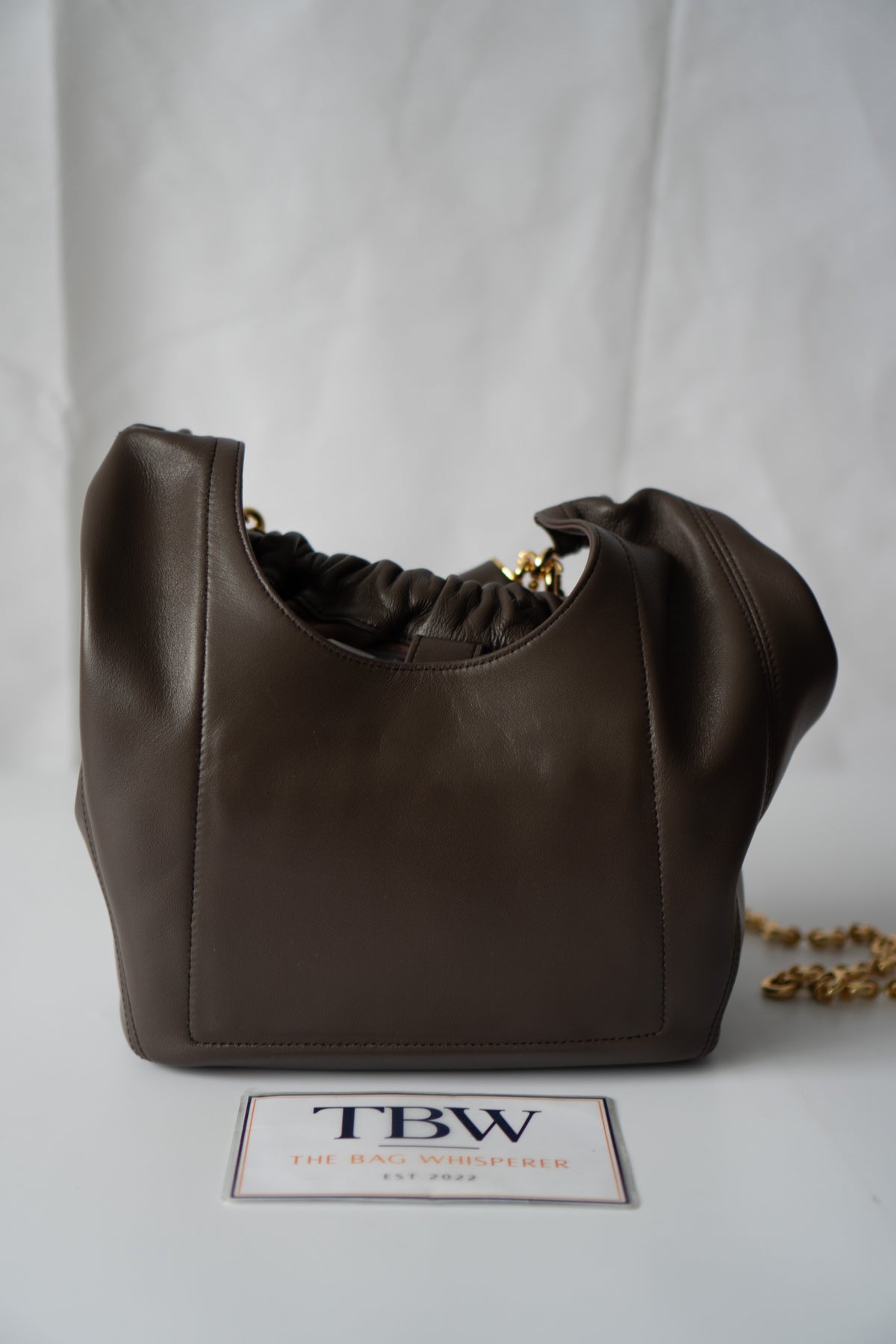 Soft Squeeze Hobo Bag – Small Dark Brown Nappa