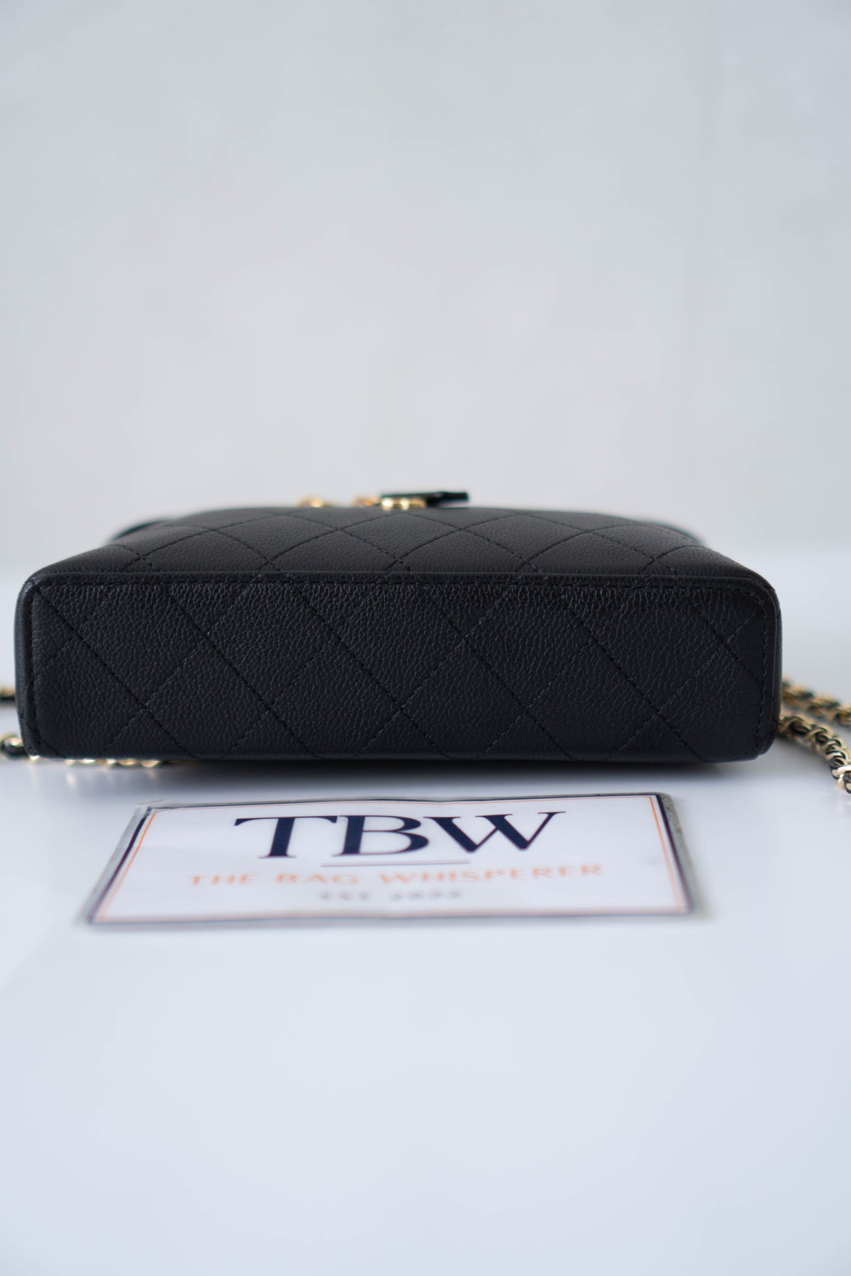 CC Vanity Case with Top Handle Small – Black Caviar Leather with Gold Hardware