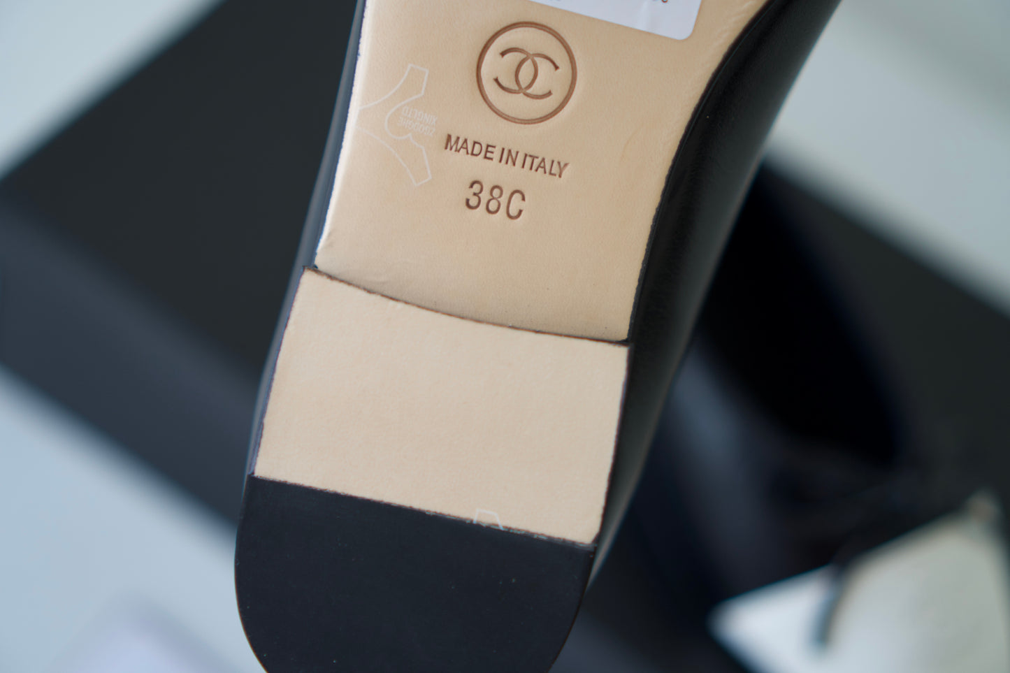 Classic Two-Tone Ballet Flats – Black & White Lambskin