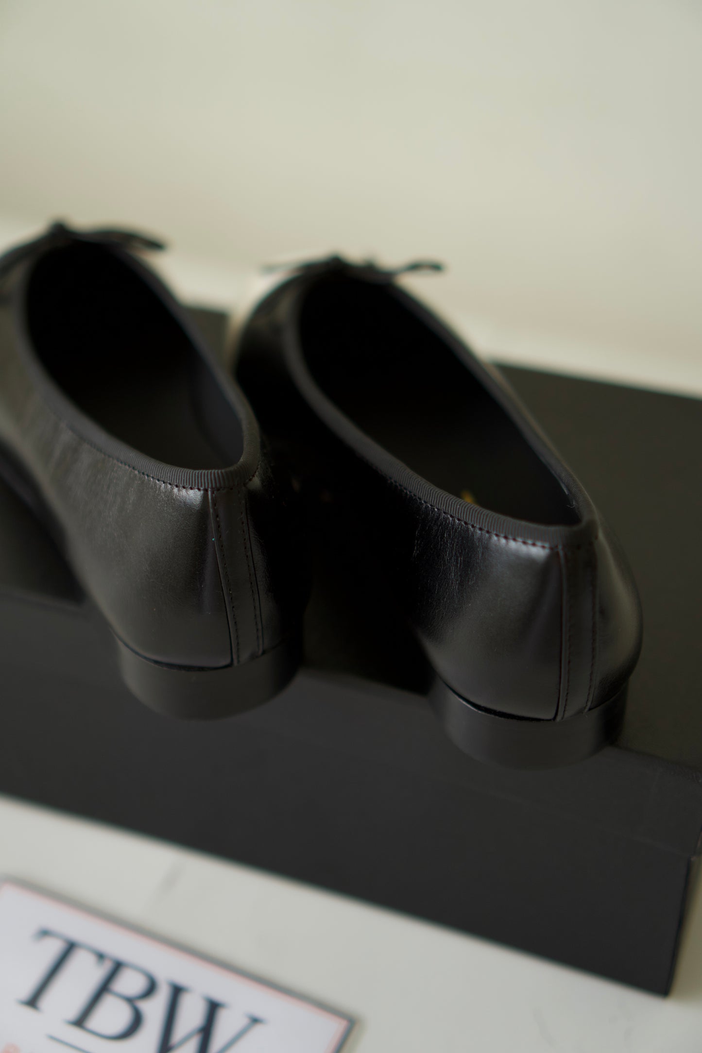 Classic Two-Tone Ballet Flats – Black & White Lambskin