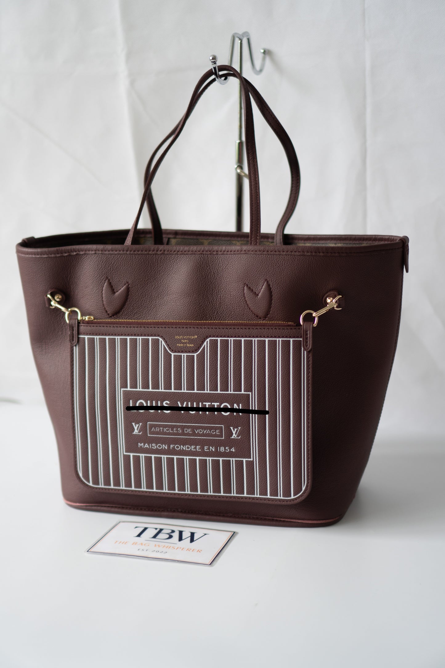 Reversible Tote MM – Burgundy Grained Leather