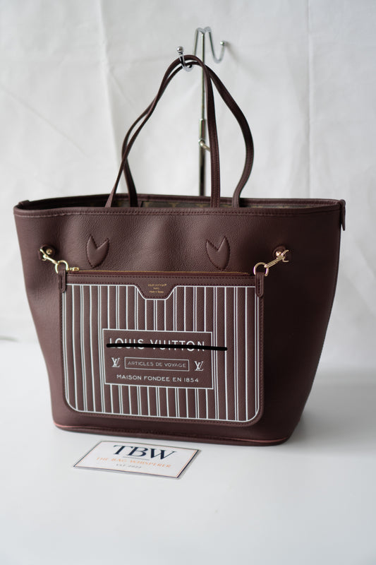 Reversible Tote MM – Burgundy Grained Leather