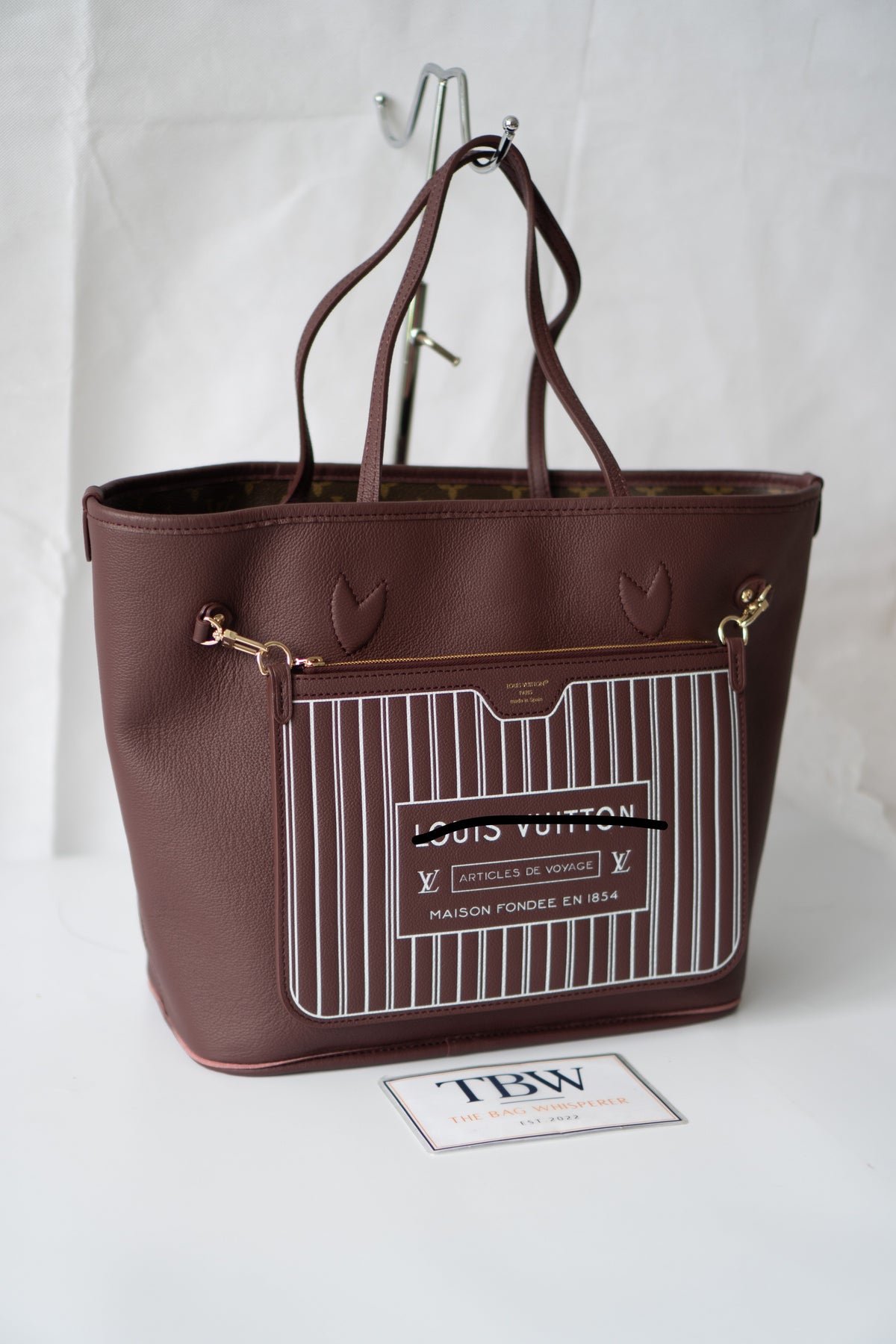 Reversible Tote MM – Burgundy Grained Leather