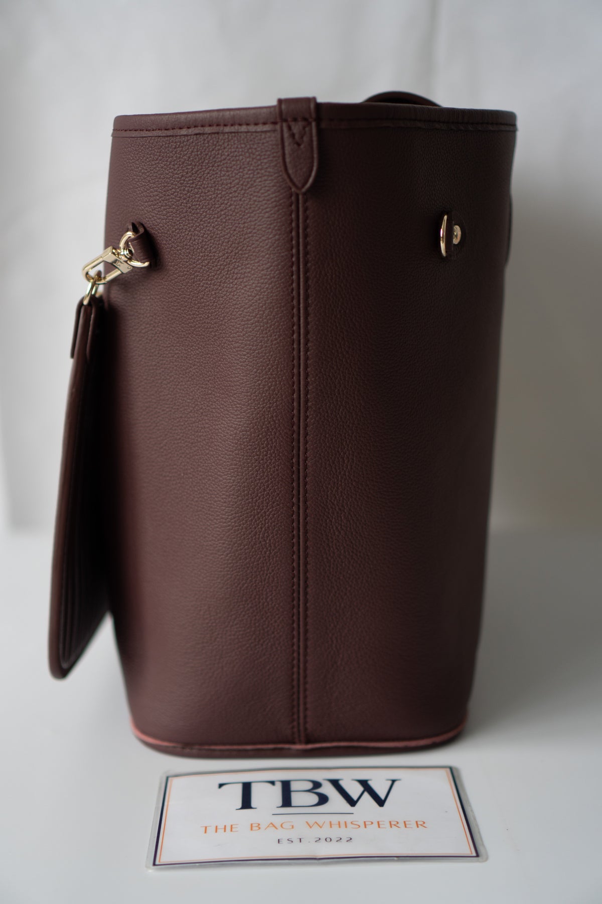 Reversible Tote MM – Burgundy Grained Leather