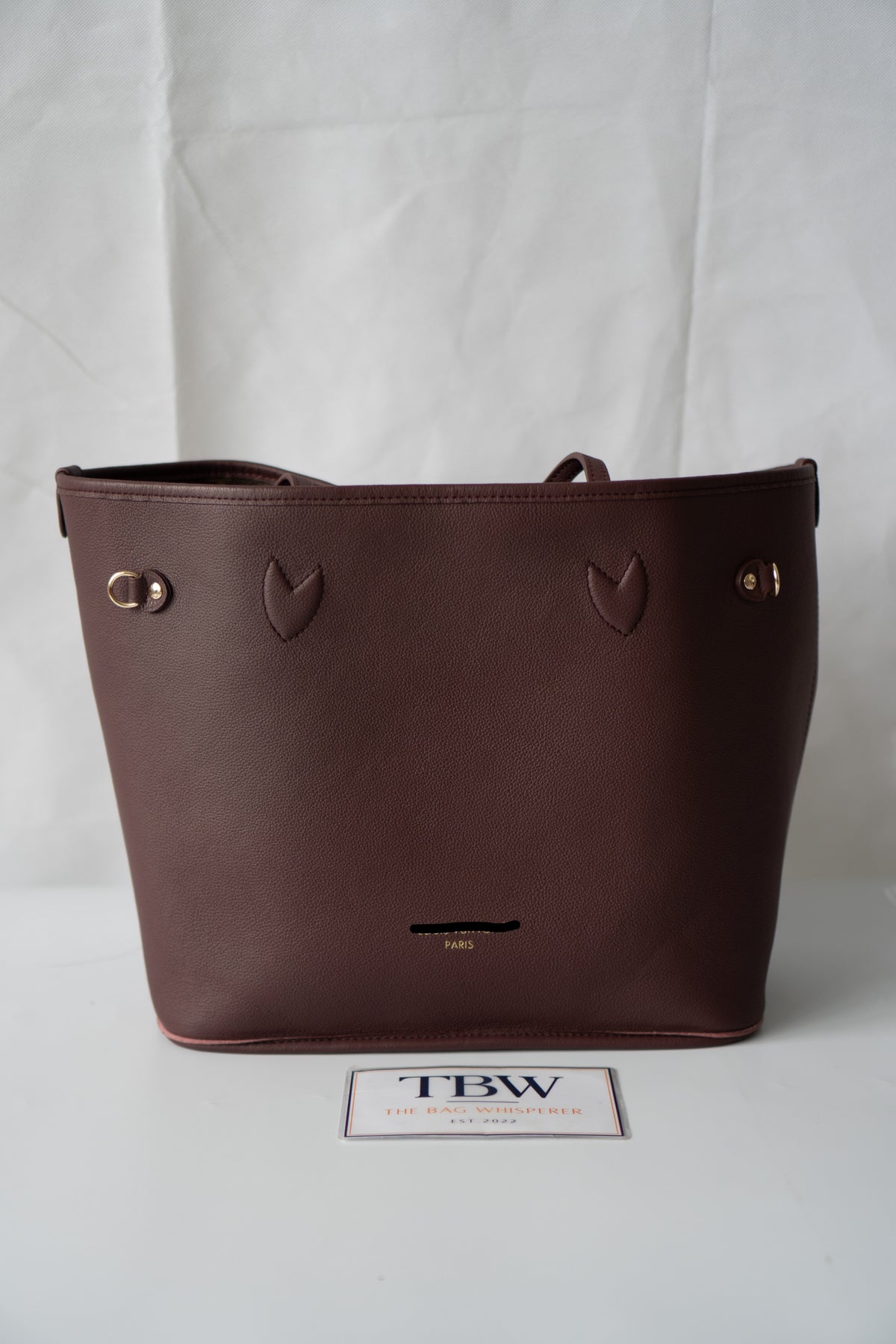Reversible Tote MM – Burgundy Grained Leather