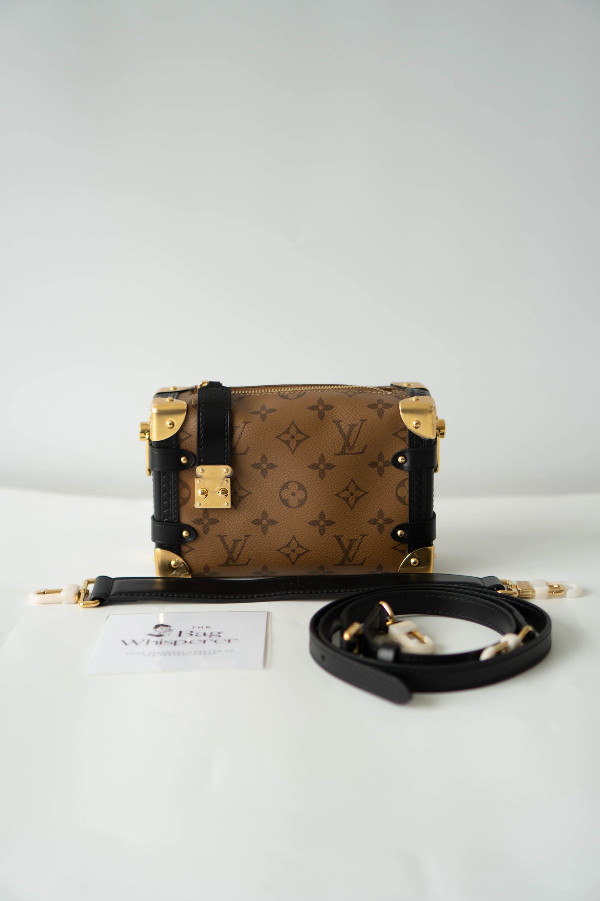 Side Trunk in PM Reverse Monogram with Gold Hardware
