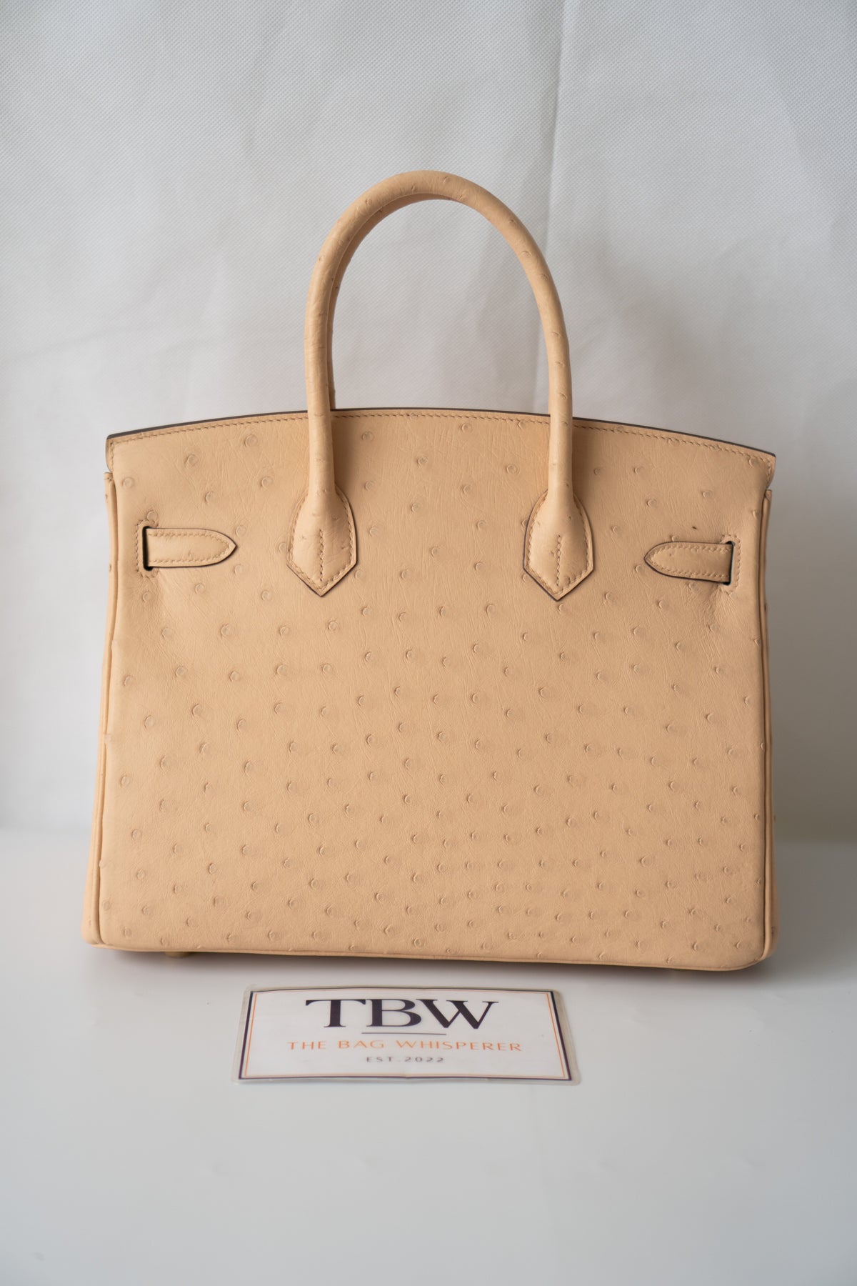 BK 30 – Chai Ostrich with Gold Hardware