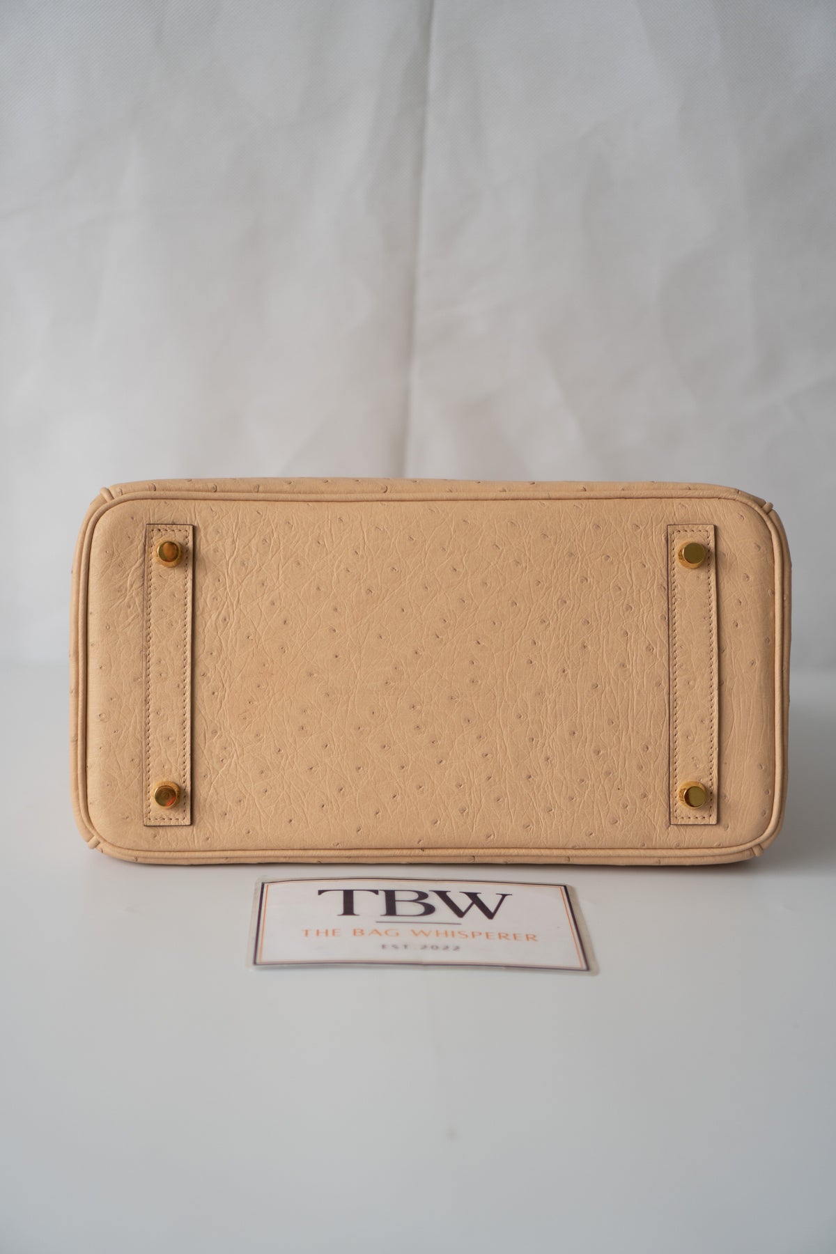 BK 30 – Chai Ostrich with Gold Hardware