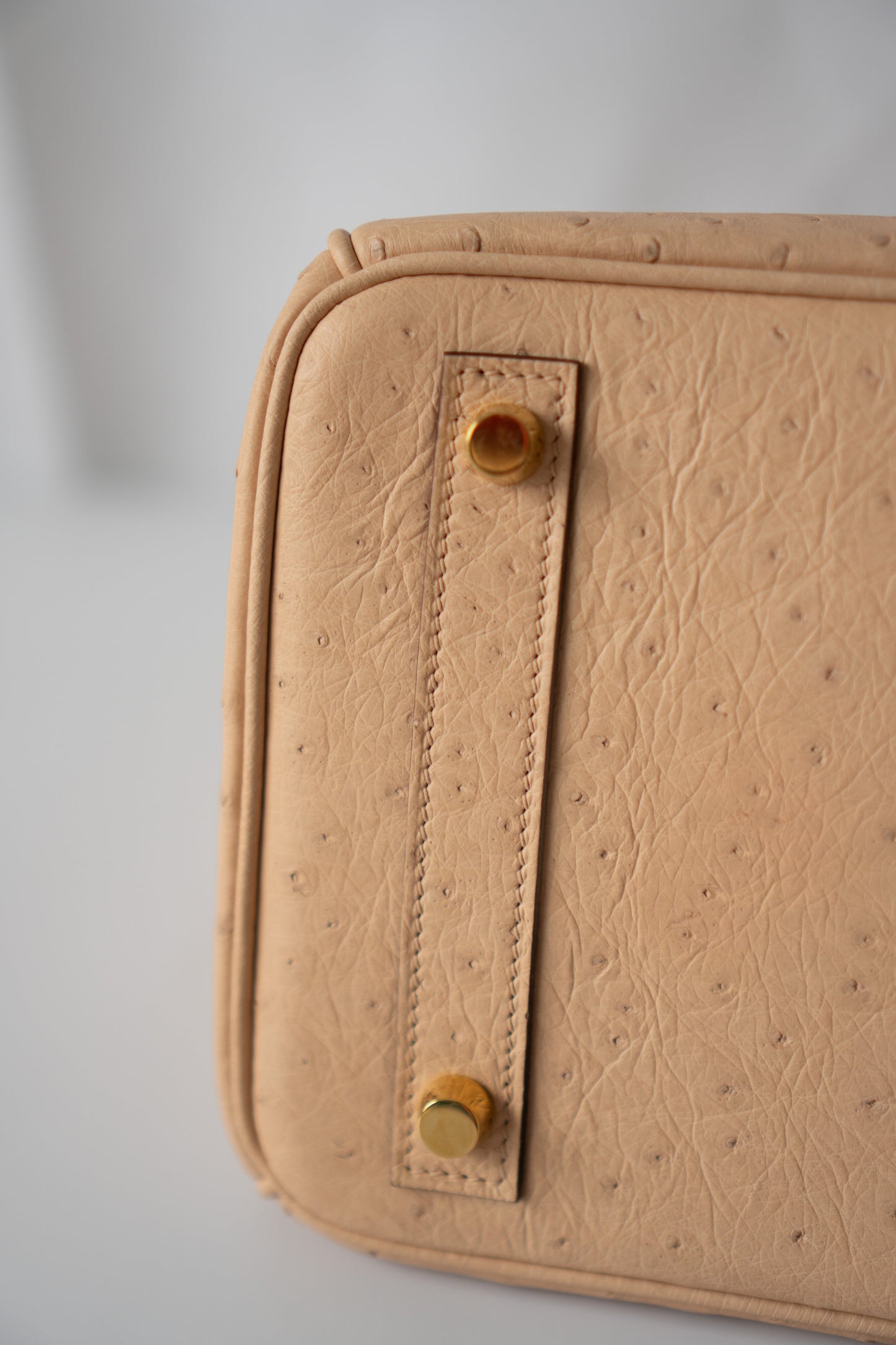 BK 30 – Chai Ostrich with Gold Hardware