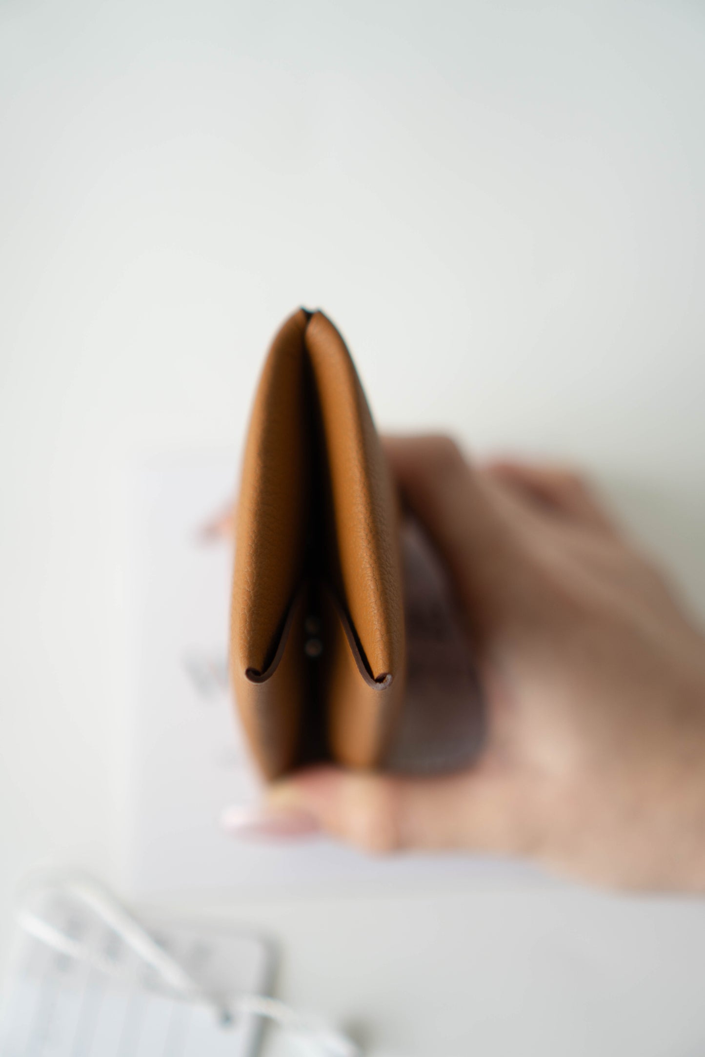 Calvi Card Holder in Gold Epsom