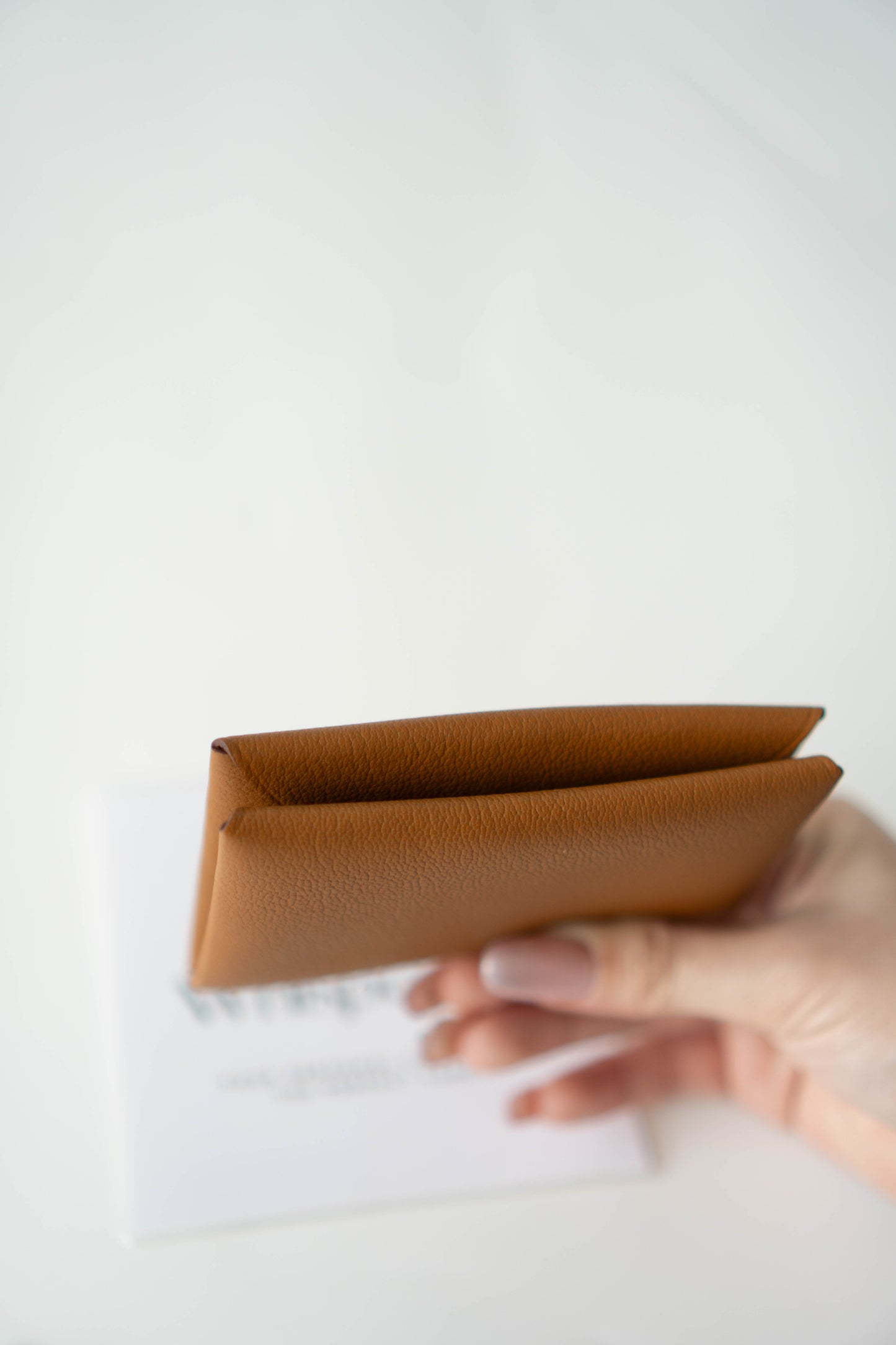 Calvi Card Holder in Gold Epsom