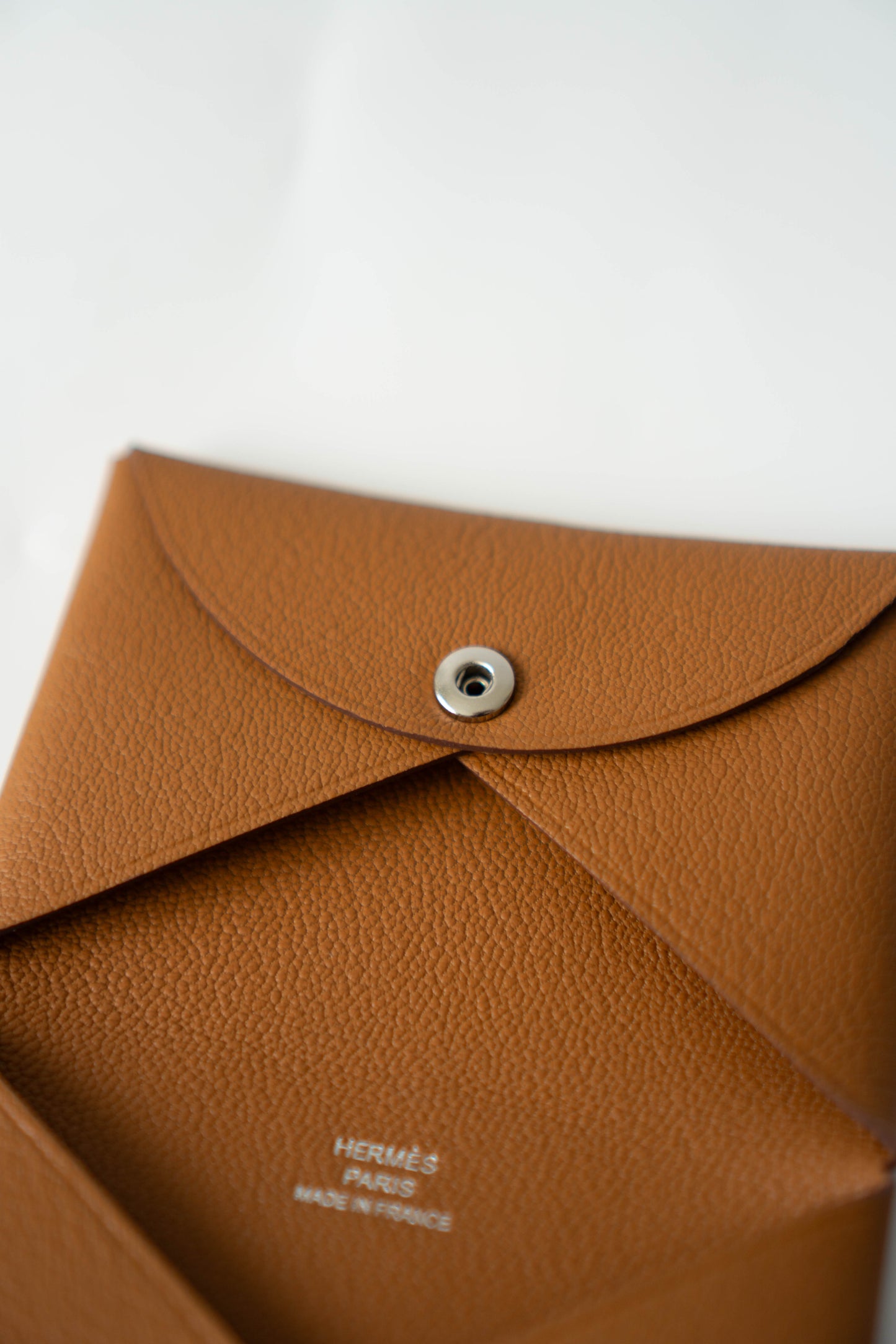 Calvi Card Holder in Gold Epsom