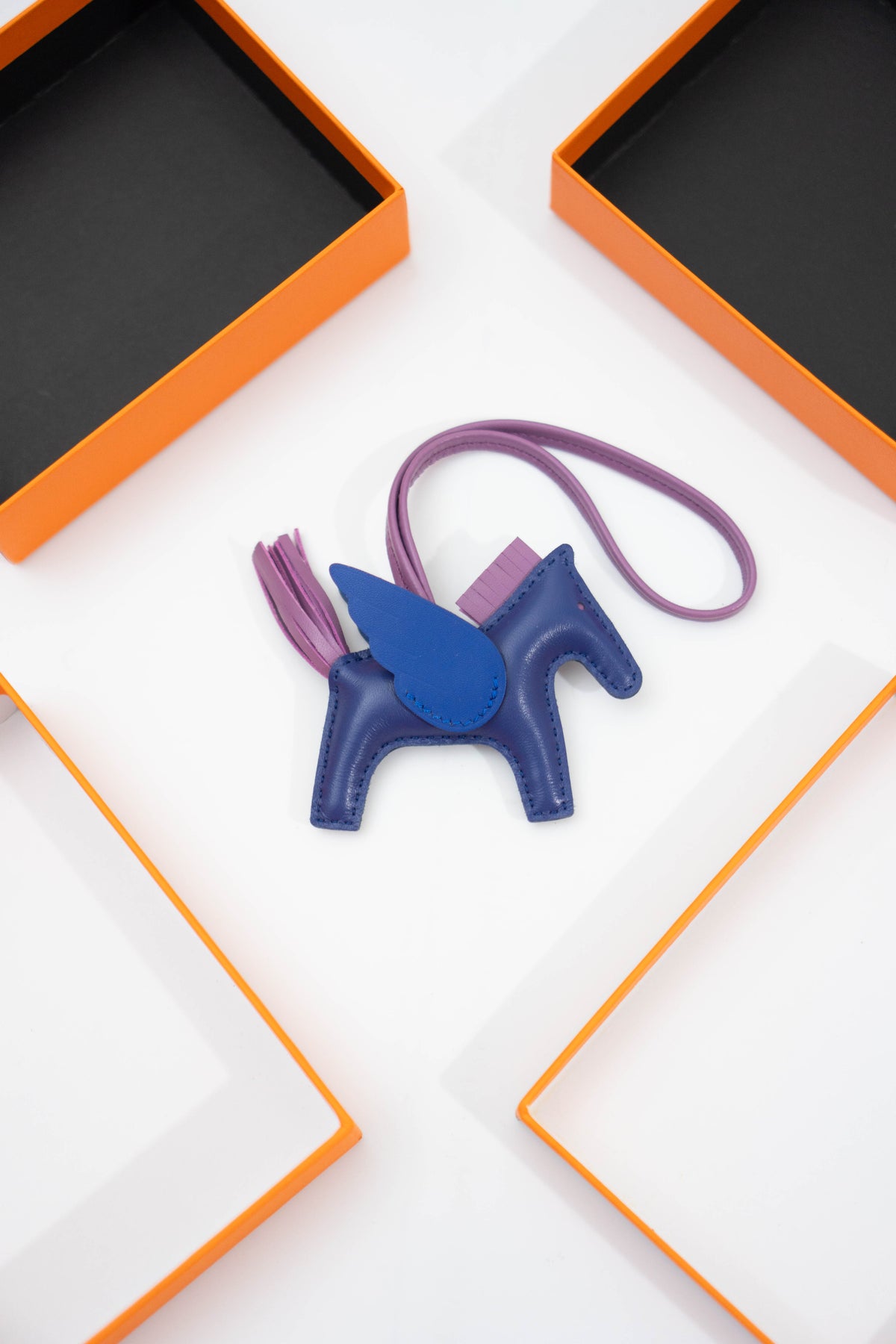Rodeo Pegase PM Bag Charm – Blue Sapphire / Blue France / Mauve Sylvestre