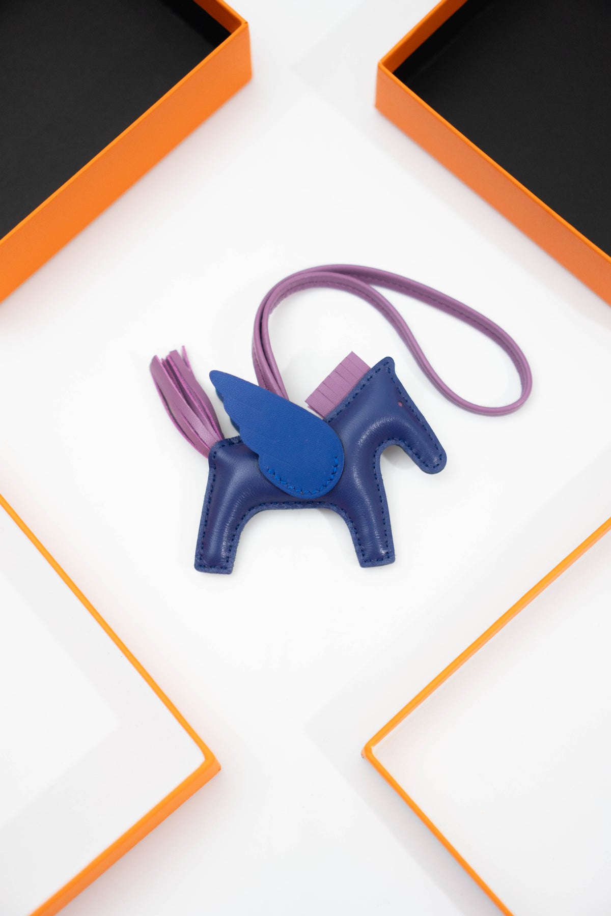 Rodeo Pegase PM Bag Charm – Blue Sapphire / Blue France / Mauve Sylvestre