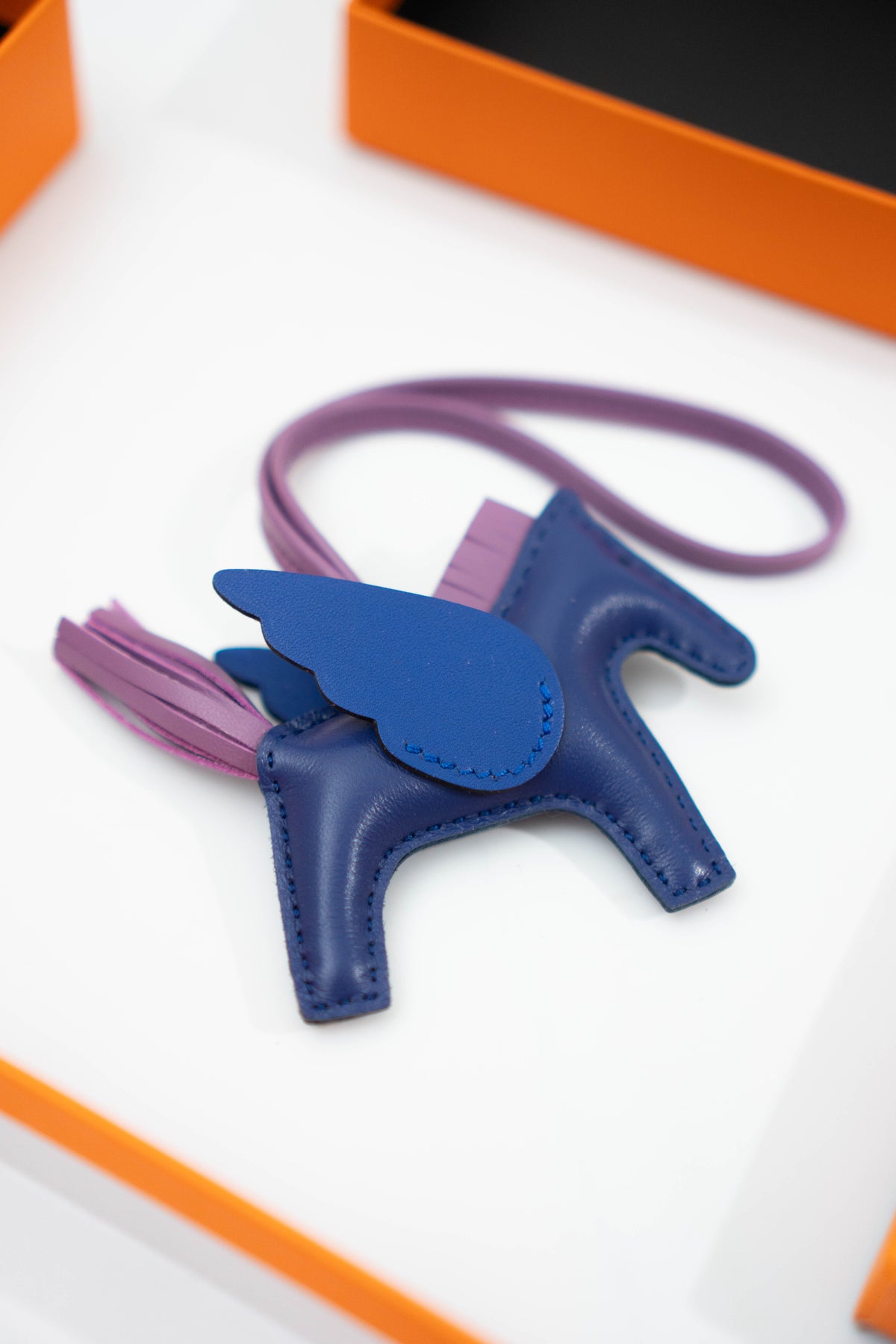 Rodeo Pegase PM Bag Charm – Blue Sapphire / Blue France / Mauve Sylvestre
