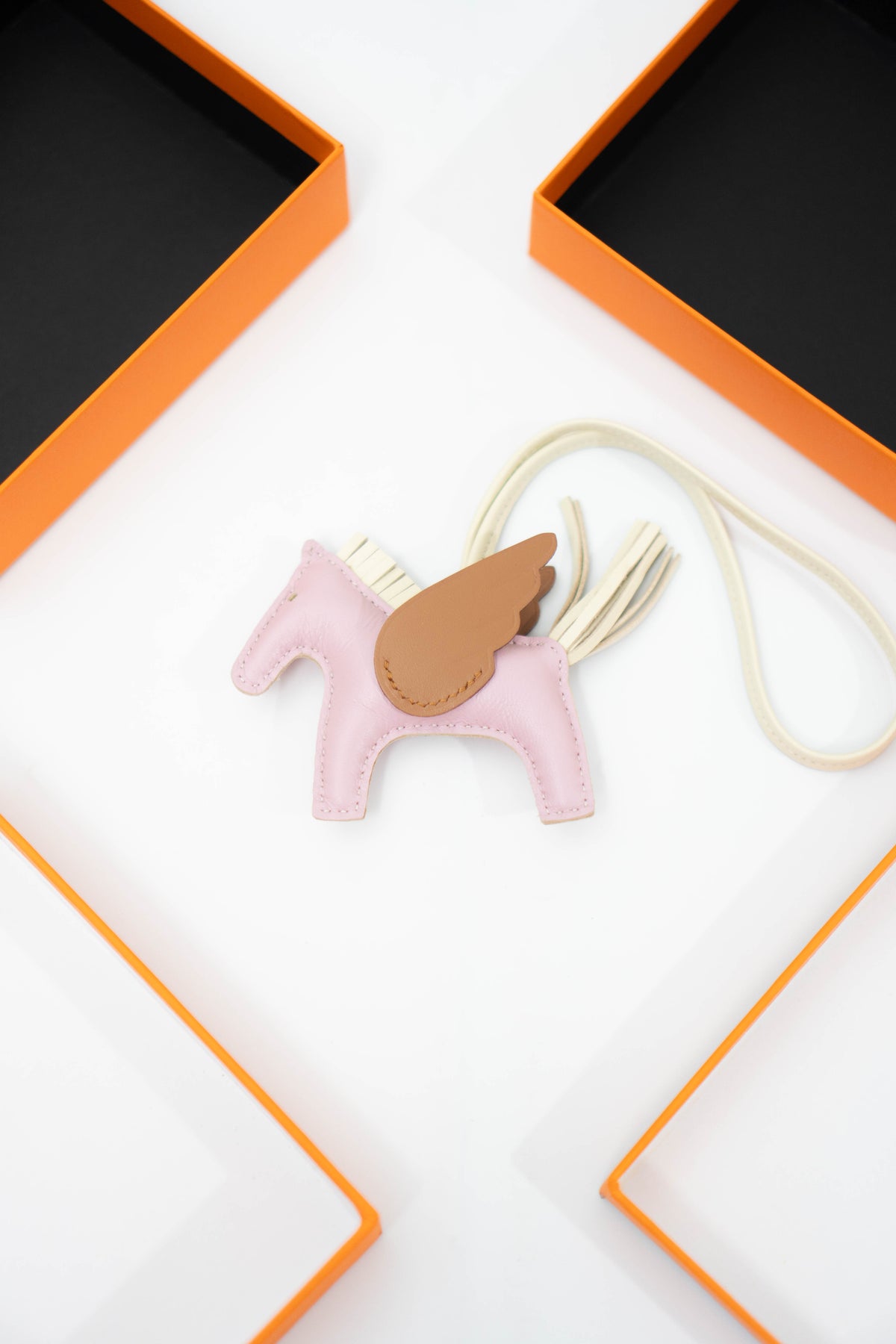 Rodeo Pegase PM Bag Charm – Mauve Pale / Chai / Craie