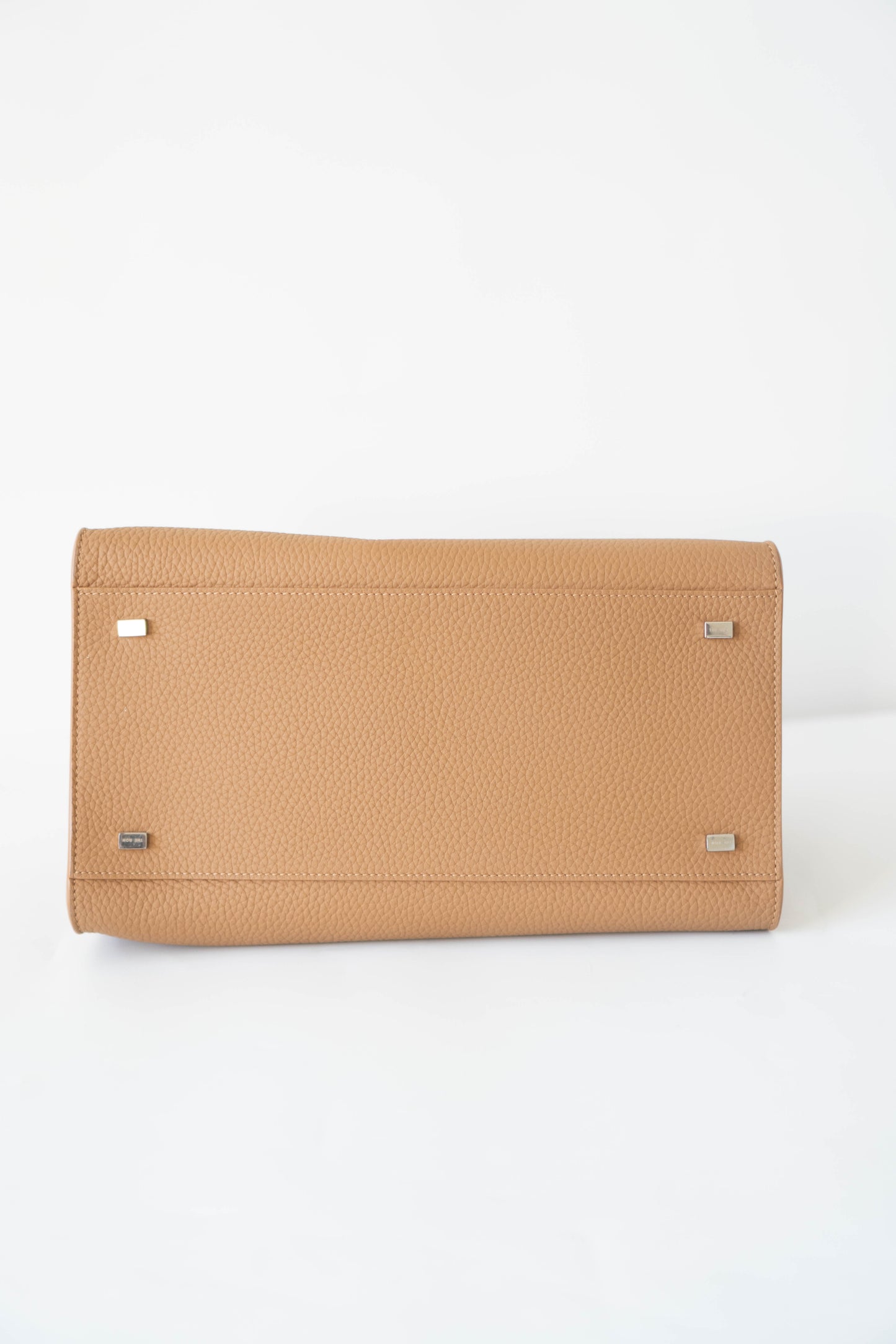 Margaux 12 matte grained calfskin leather in Light Camel