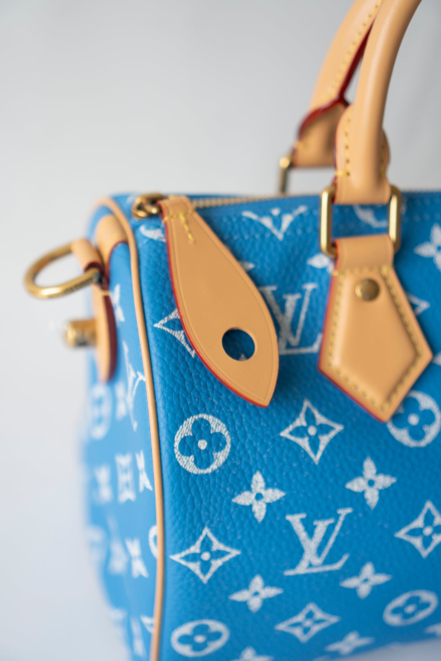 Speedy P9 Bandoulière 25 in Blue Calfskin