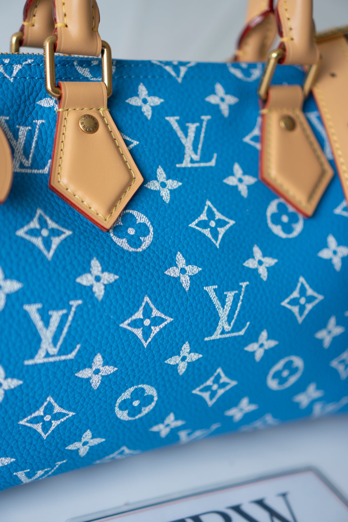 Speedy P9 Bandoulière 25 in Blue Calfskin
