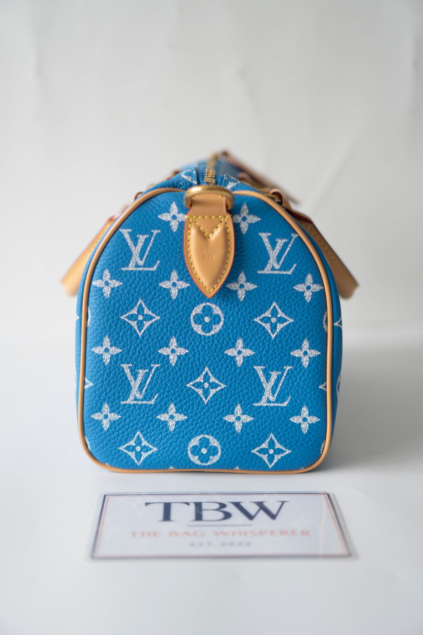 Speedy P9 Bandoulière 25 in Blue Calfskin
