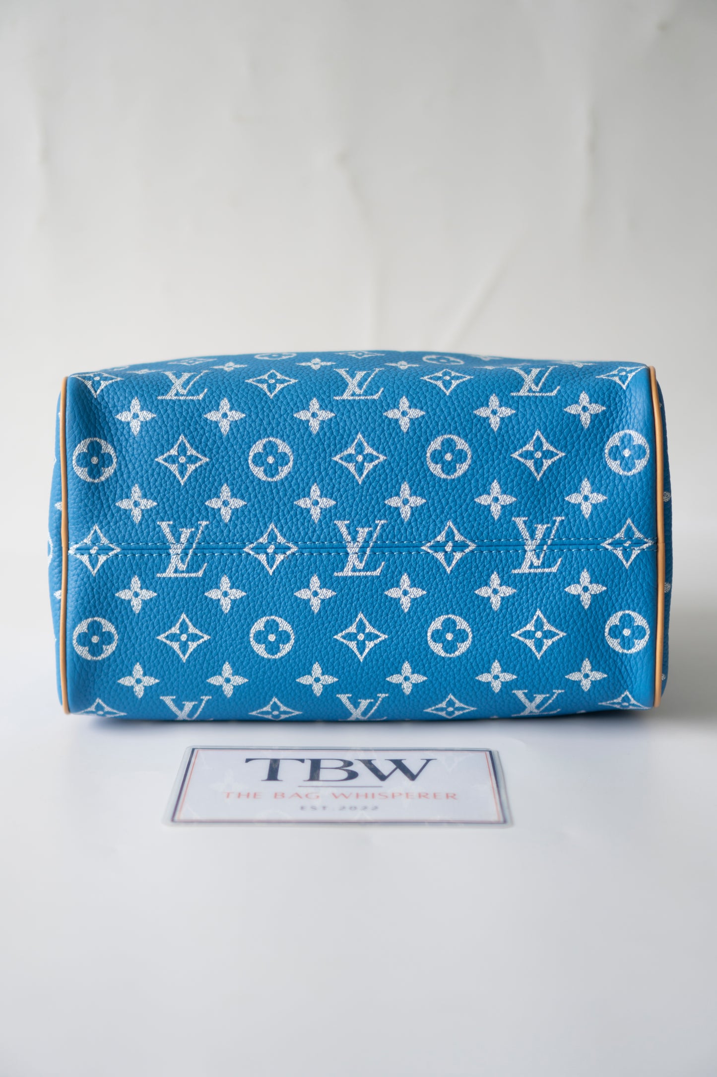Speedy P9 Bandoulière 25 in Blue Calfskin
