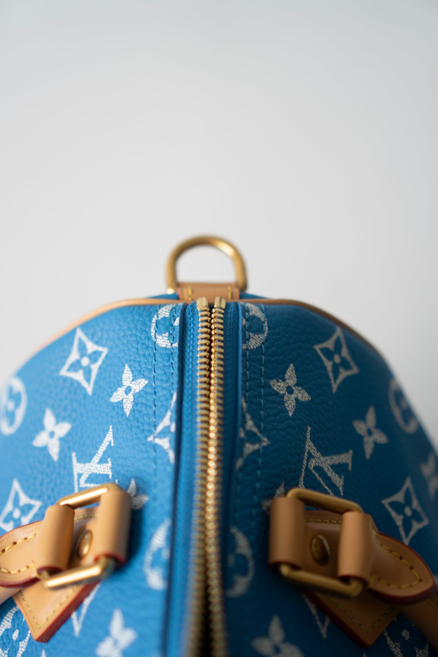 Speedy P9 Bandoulière 25 in Blue Calfskin