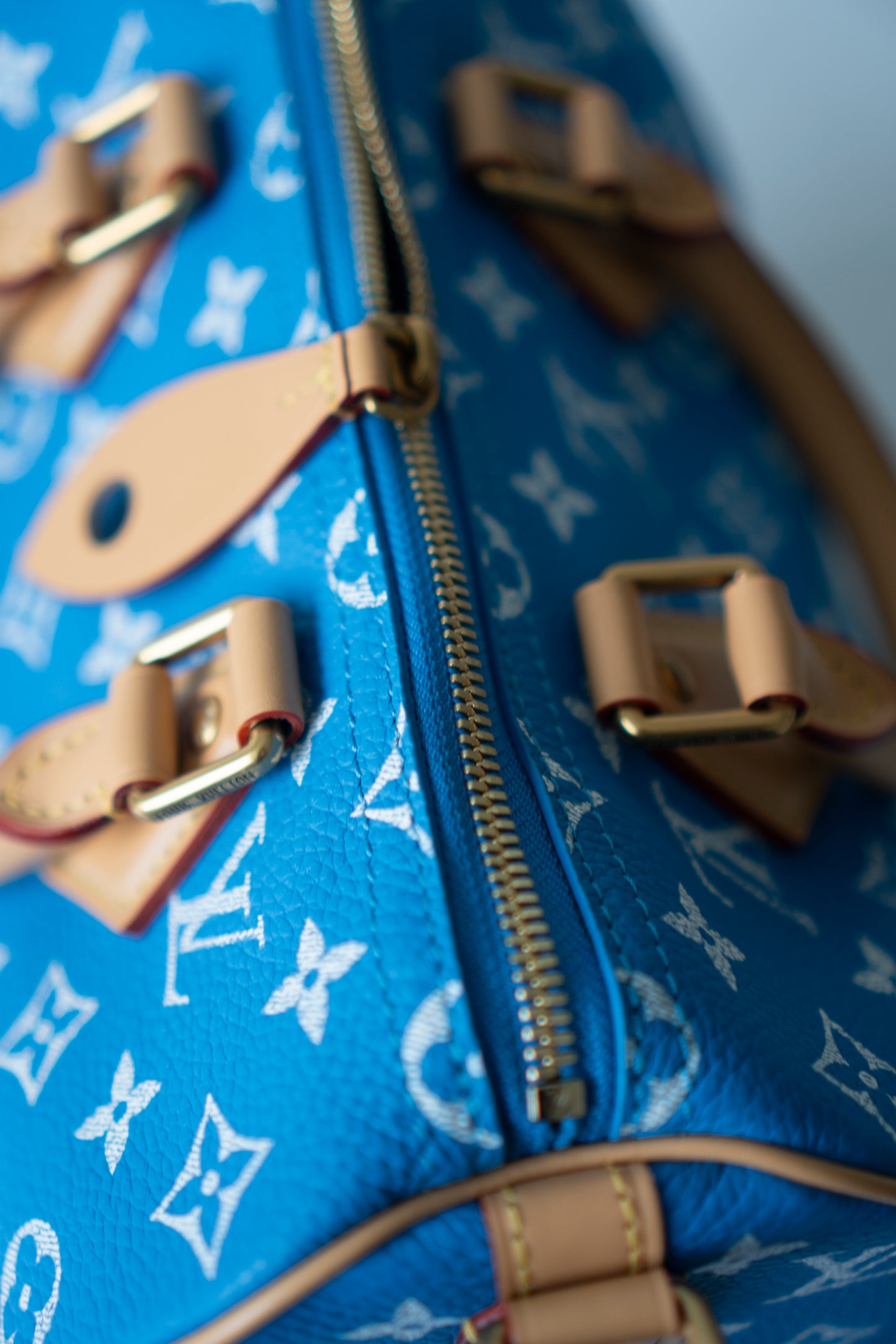 Speedy P9 Bandoulière 25 in Blue Calfskin