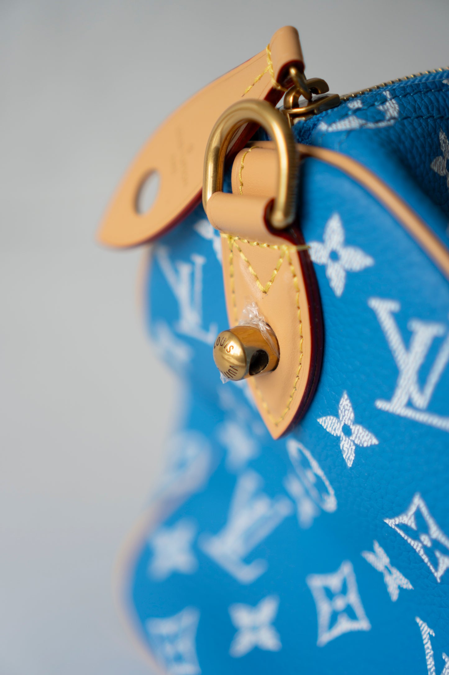 Speedy P9 Bandoulière 25 in Blue Calfskin