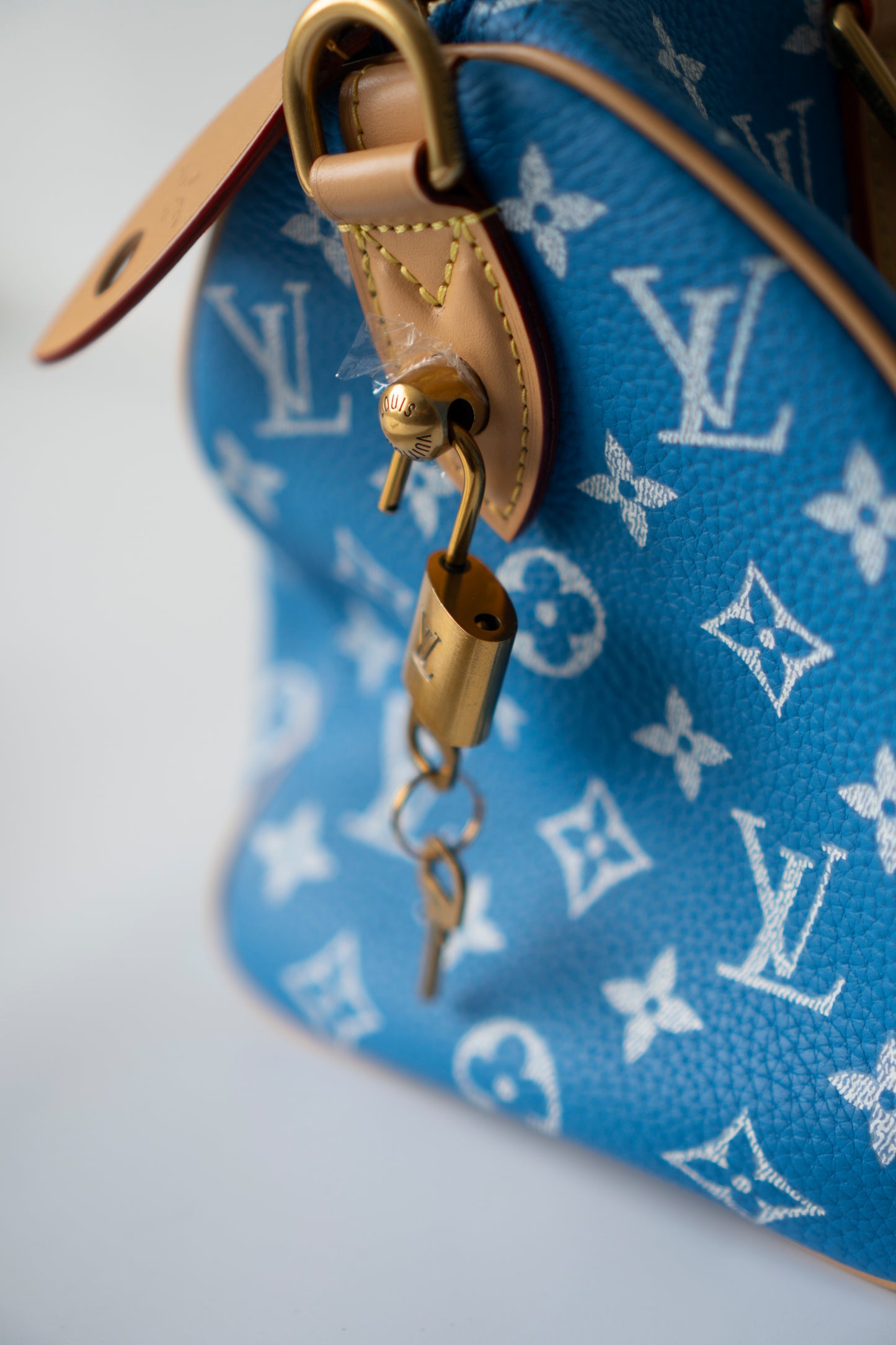 Speedy P9 Bandoulière 25 in Blue Calfskin