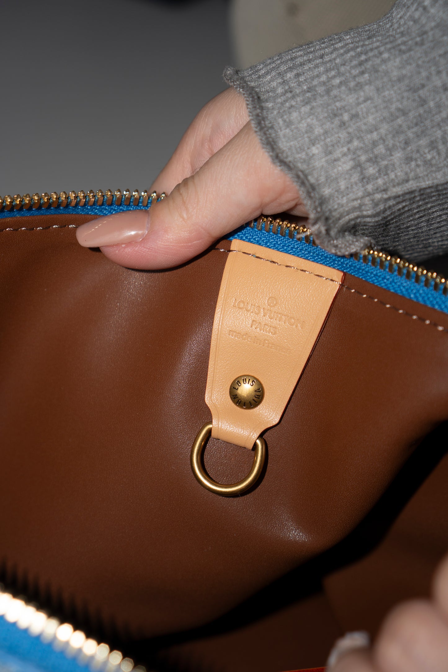Speedy P9 Bandoulière 25 in Blue Calfskin