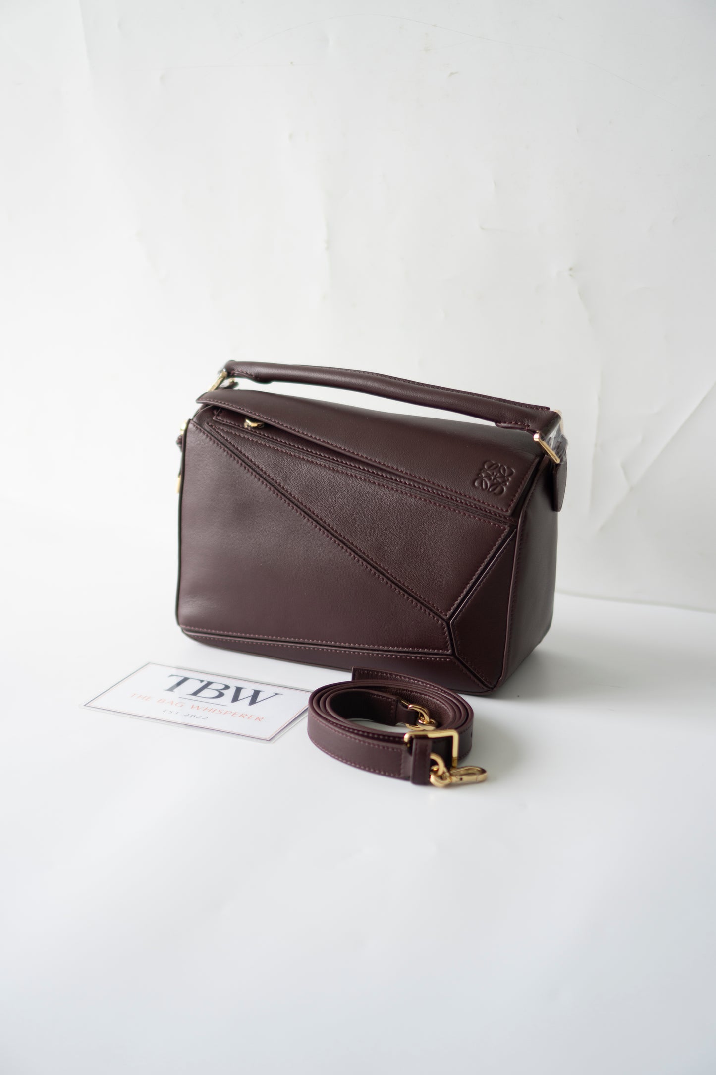 Puzzle Bag in Dark Burgundy Smooth Nappa leather