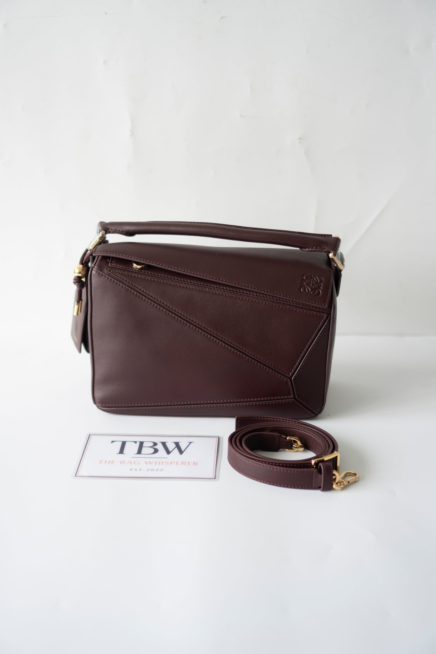 Puzzle Bag in Dark Burgundy Smooth Nappa leather
