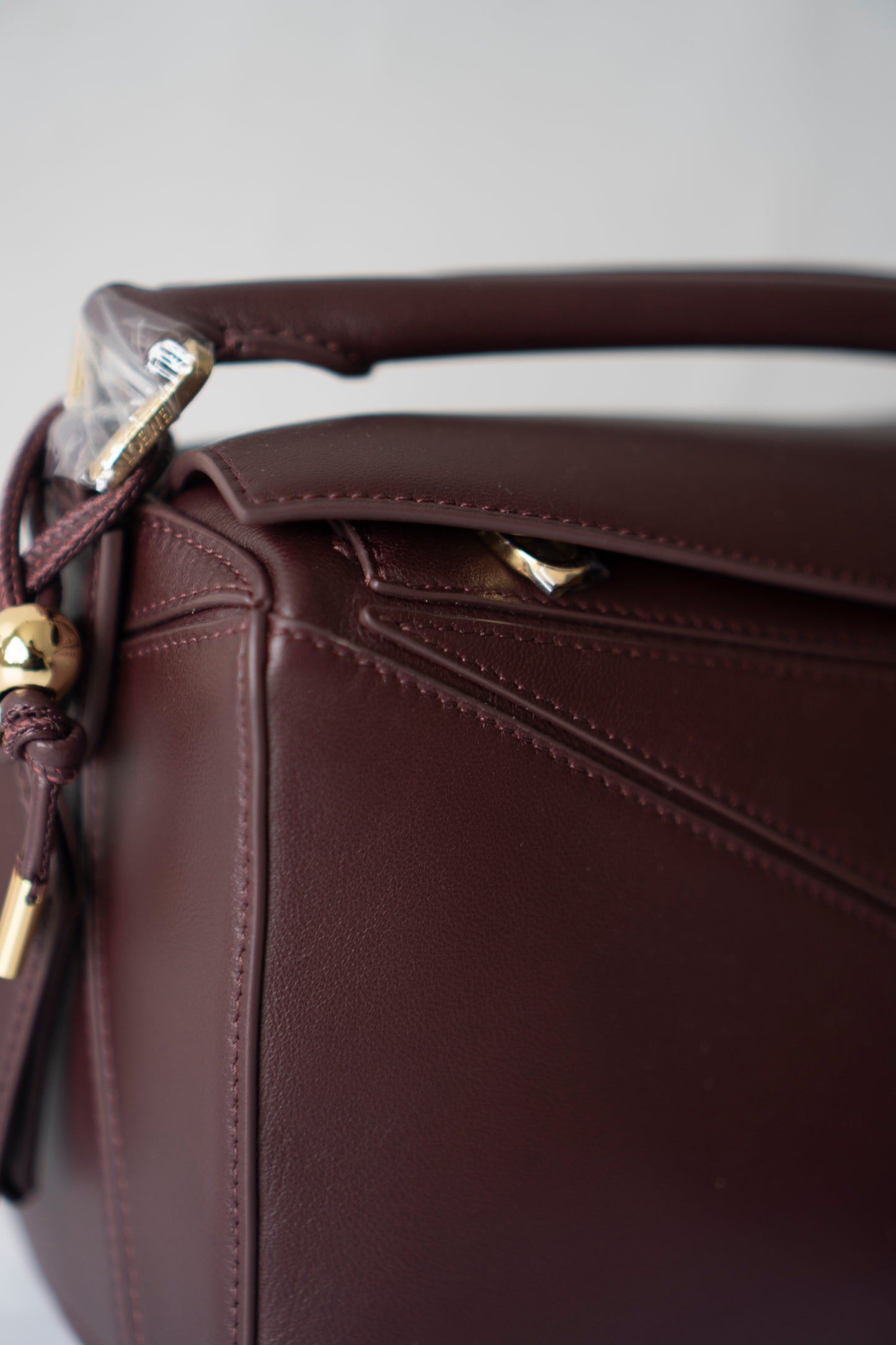 Puzzle Bag in Dark Burgundy Smooth Nappa leather