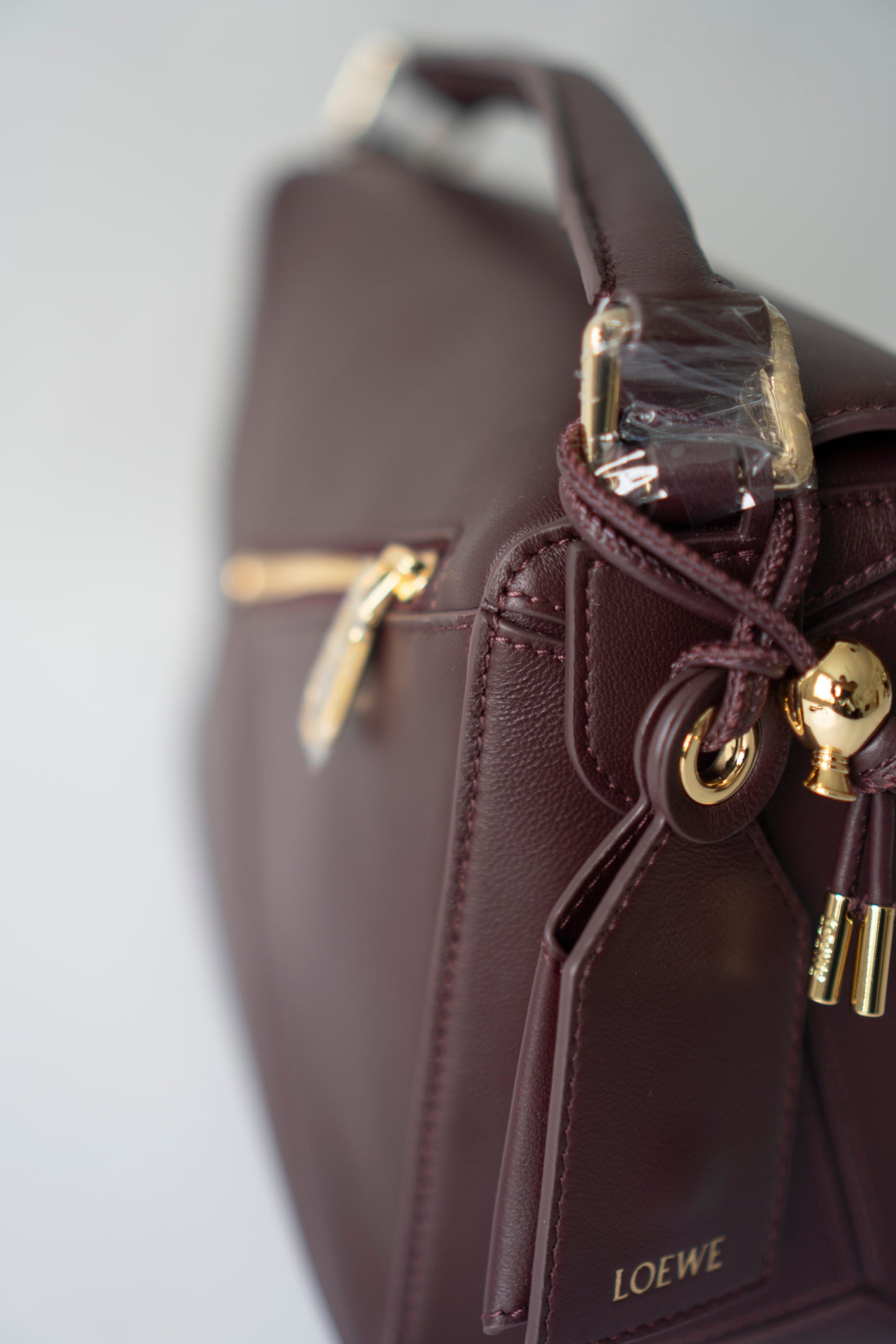 Puzzle Bag in Dark Burgundy Smooth Nappa leather