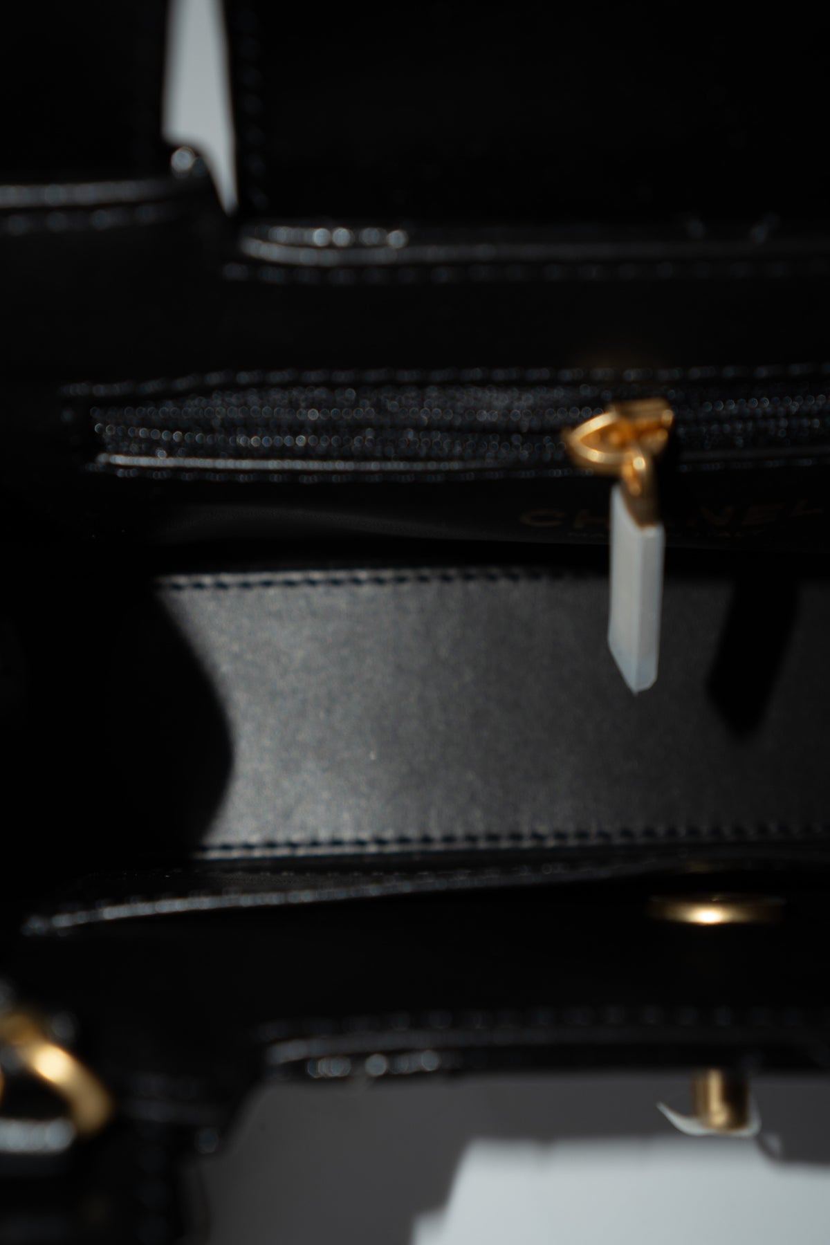 CC Kelly Quilted Top Handle Bag – Black Lambskin with Gold Hardware