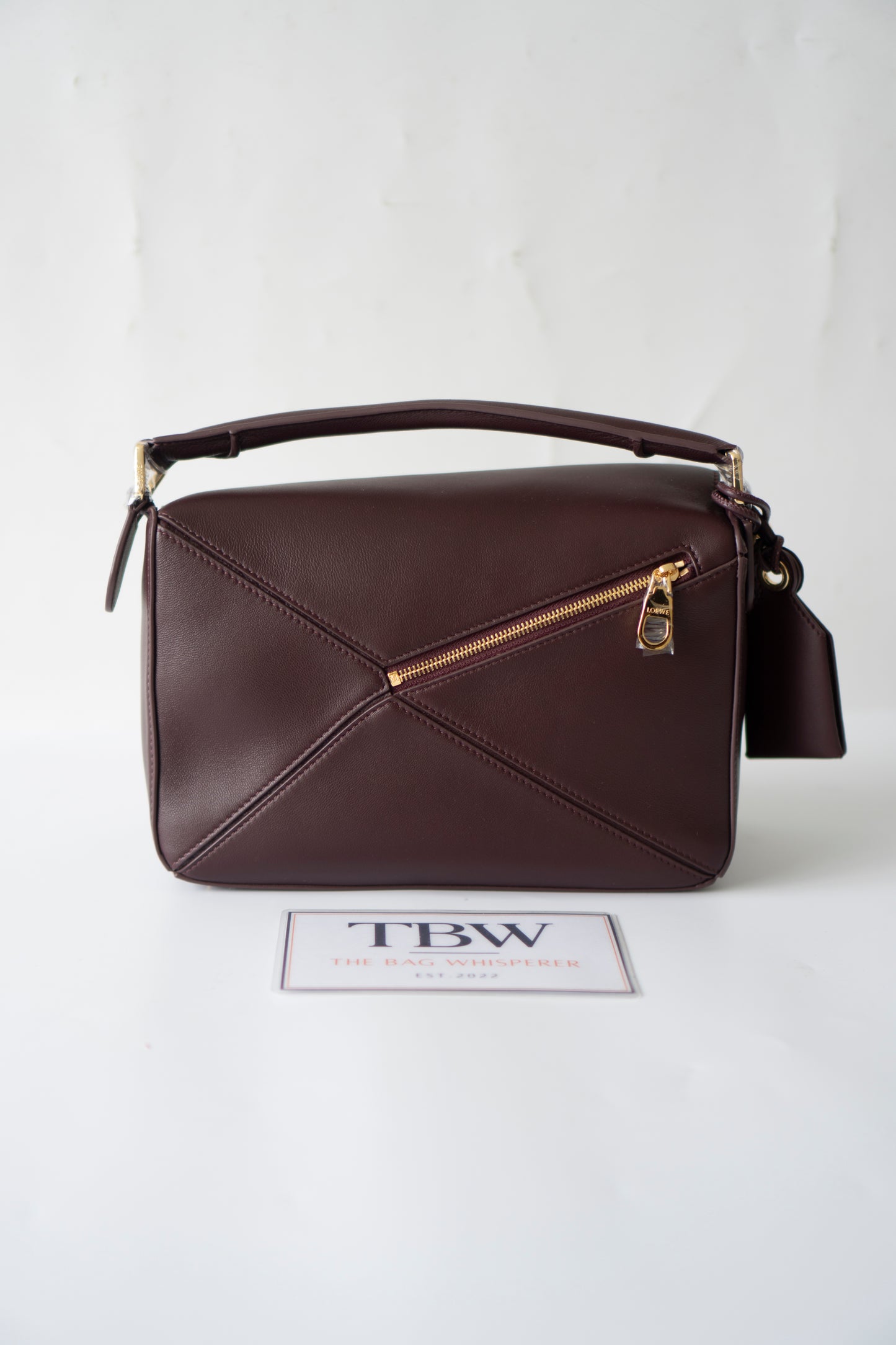 Puzzle Bag in Dark Burgundy Smooth Nappa leather