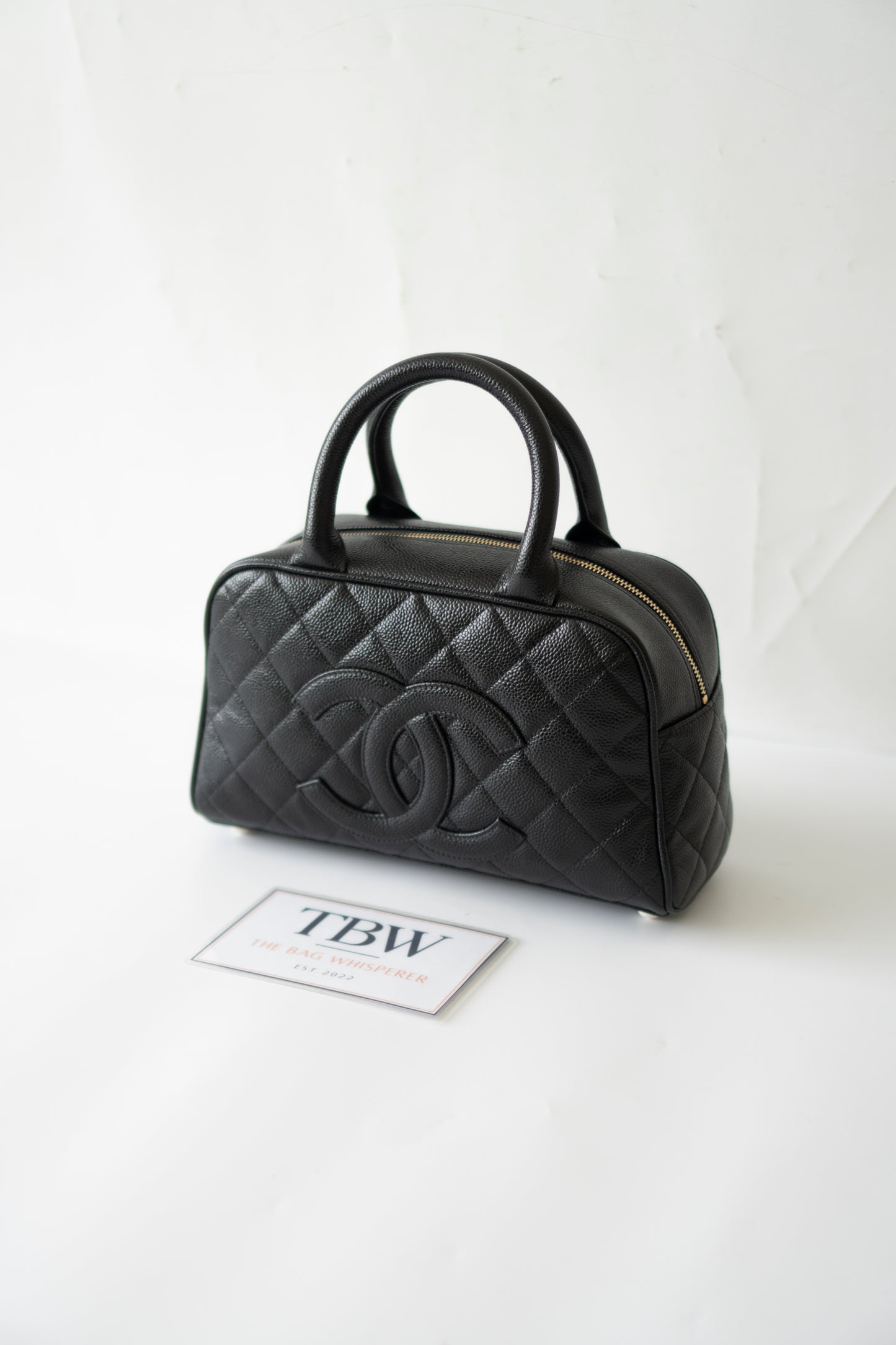 Timeless CC Bowler Bag in Black Caviar Leather