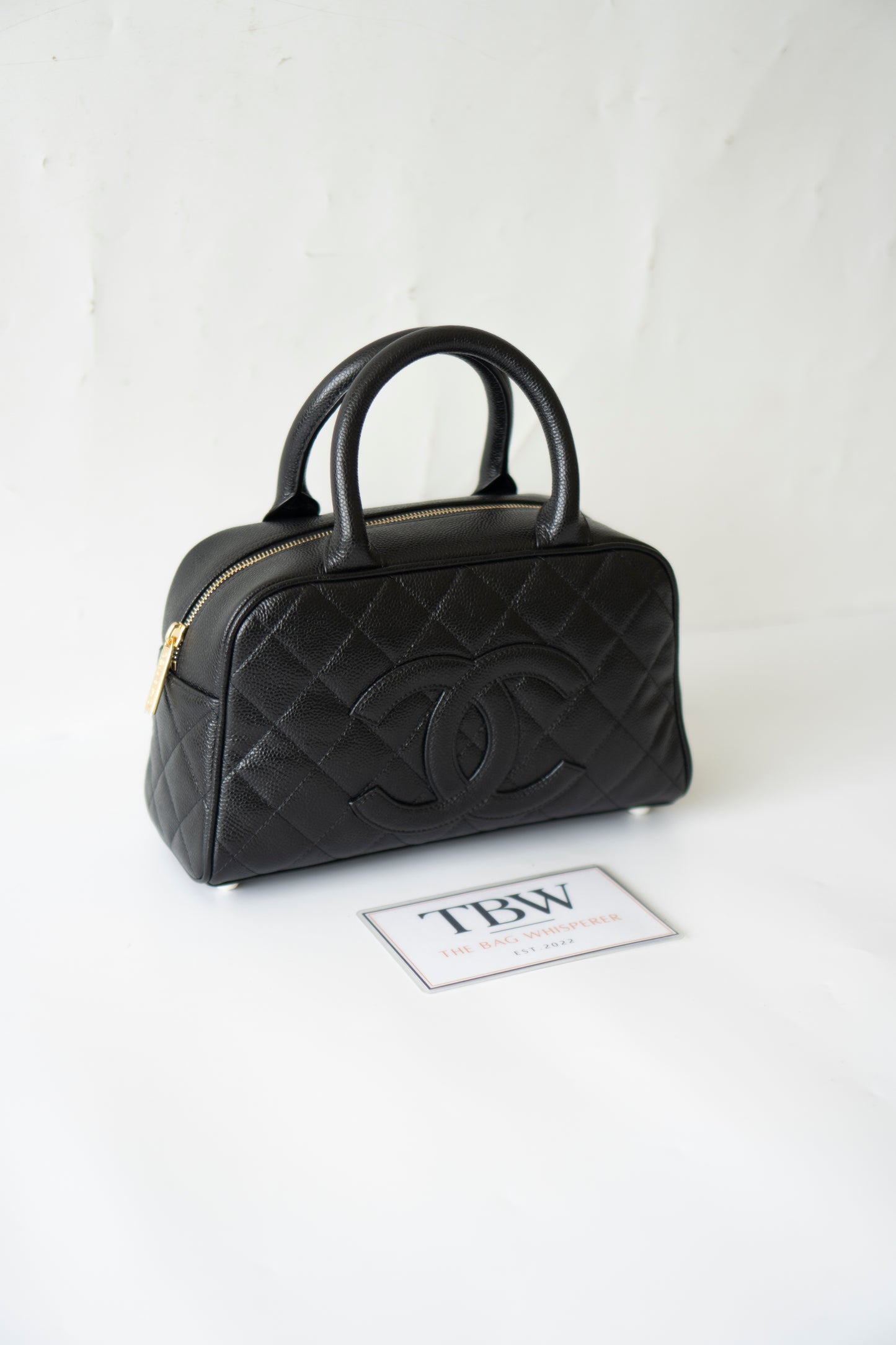 Timeless CC Bowler Bag in Black Caviar Leather