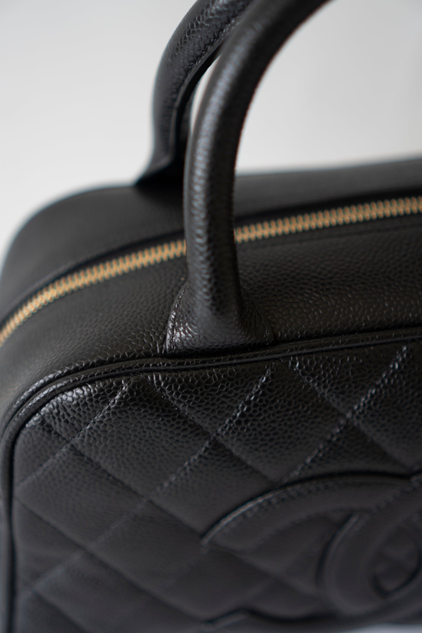 Timeless CC Bowler Bag in Black Caviar Leather