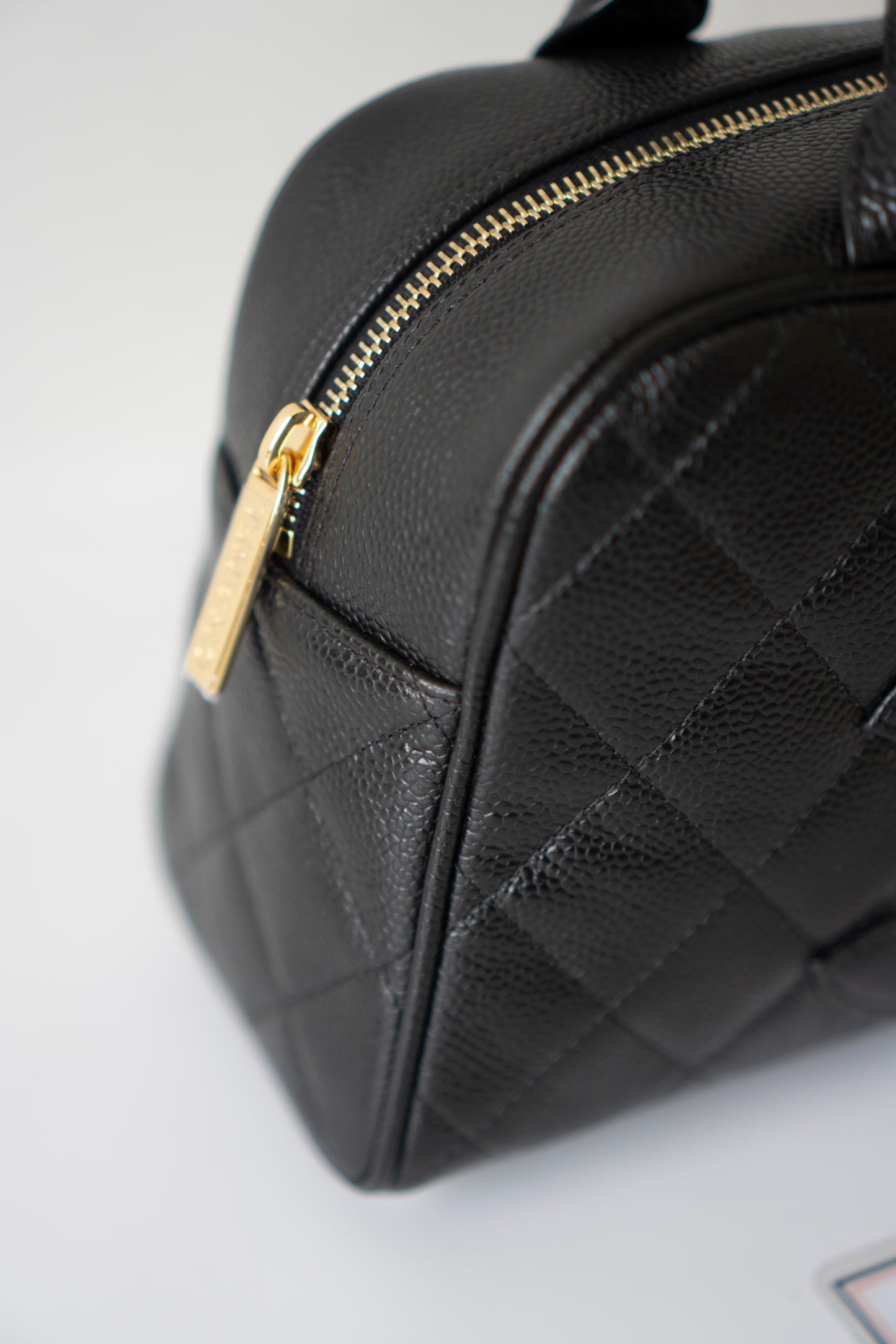 Timeless CC Bowler Bag in Black Caviar Leather