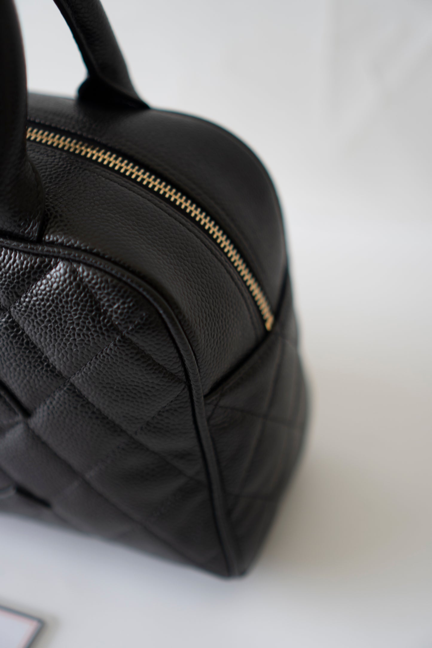 Timeless CC Bowler Bag in Black Caviar Leather