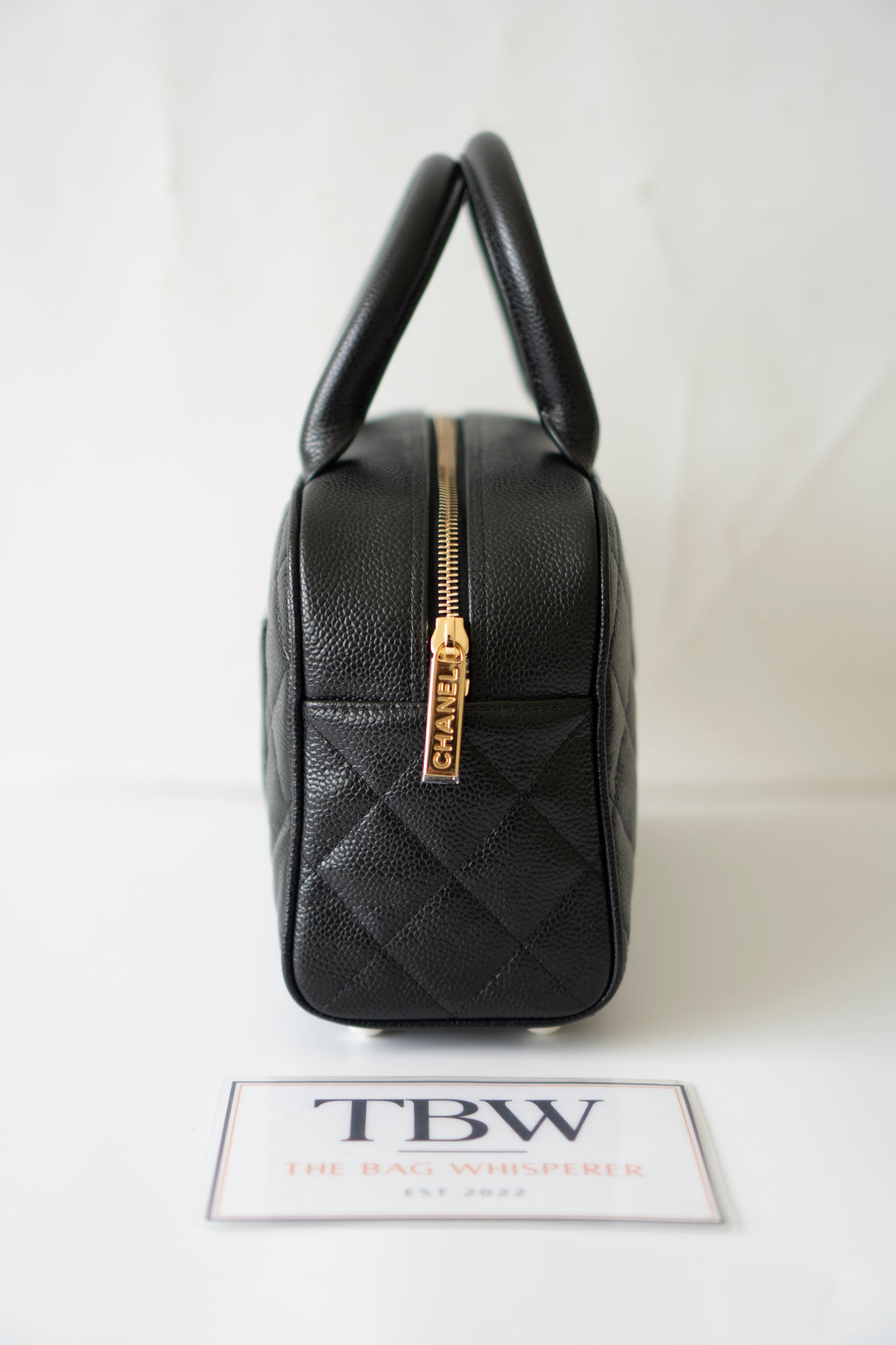 Timeless CC Bowler Bag in Black Caviar Leather