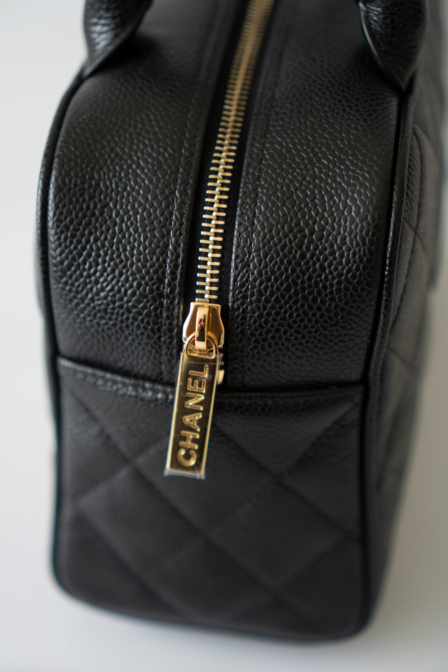 Timeless CC Bowler Bag in Black Caviar Leather