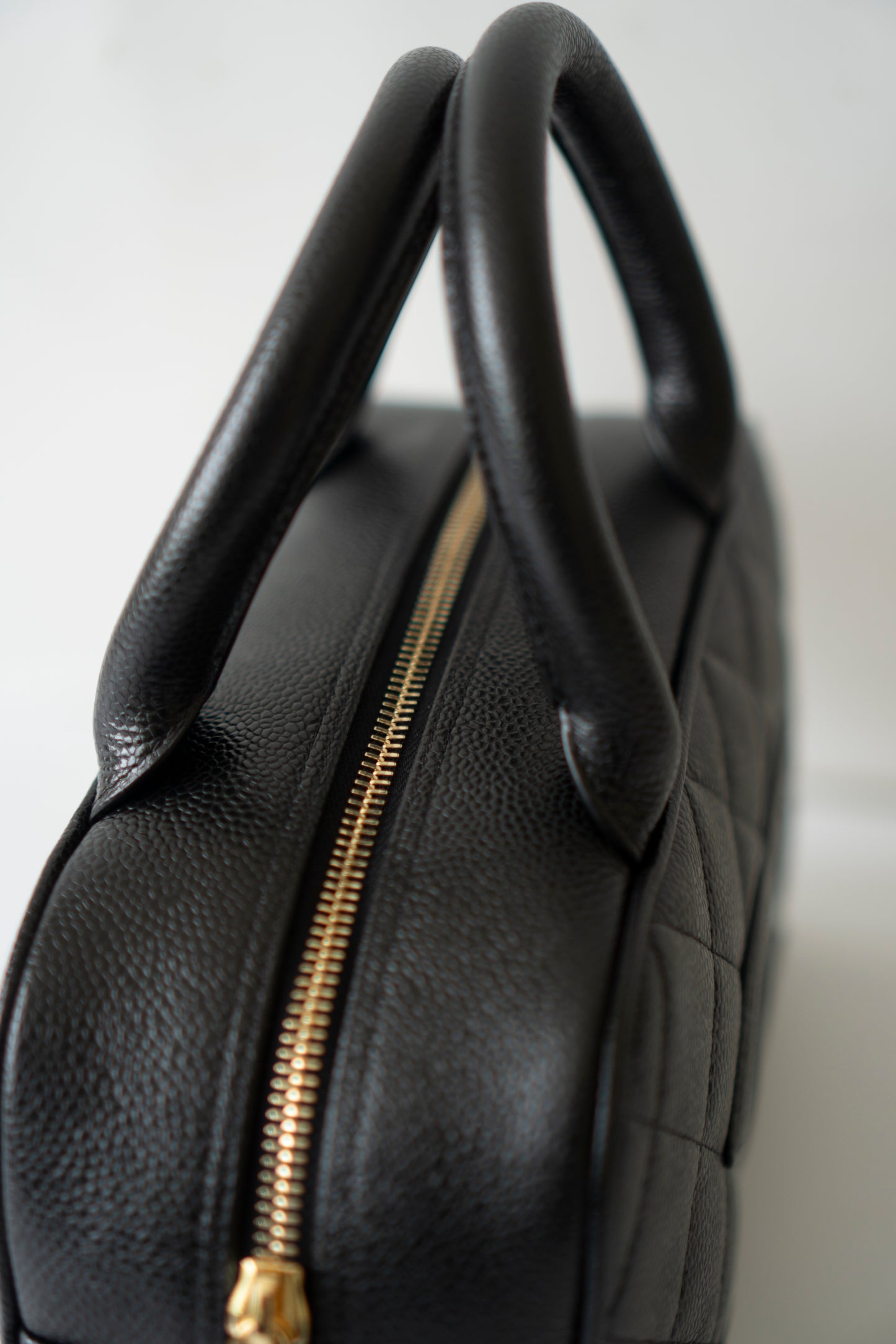 Timeless CC Bowler Bag in Black Caviar Leather