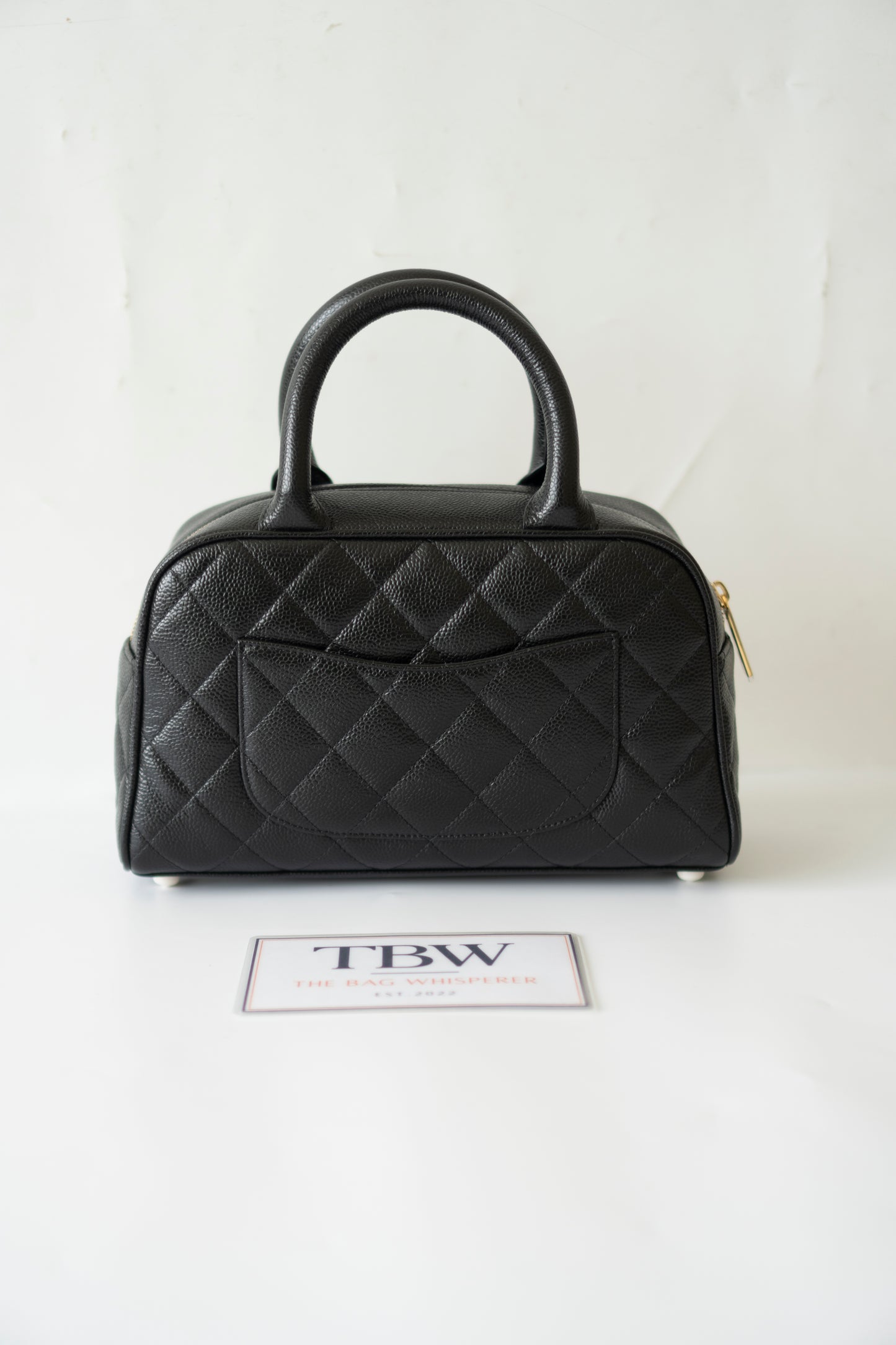 Timeless CC Bowler Bag in Black Caviar Leather