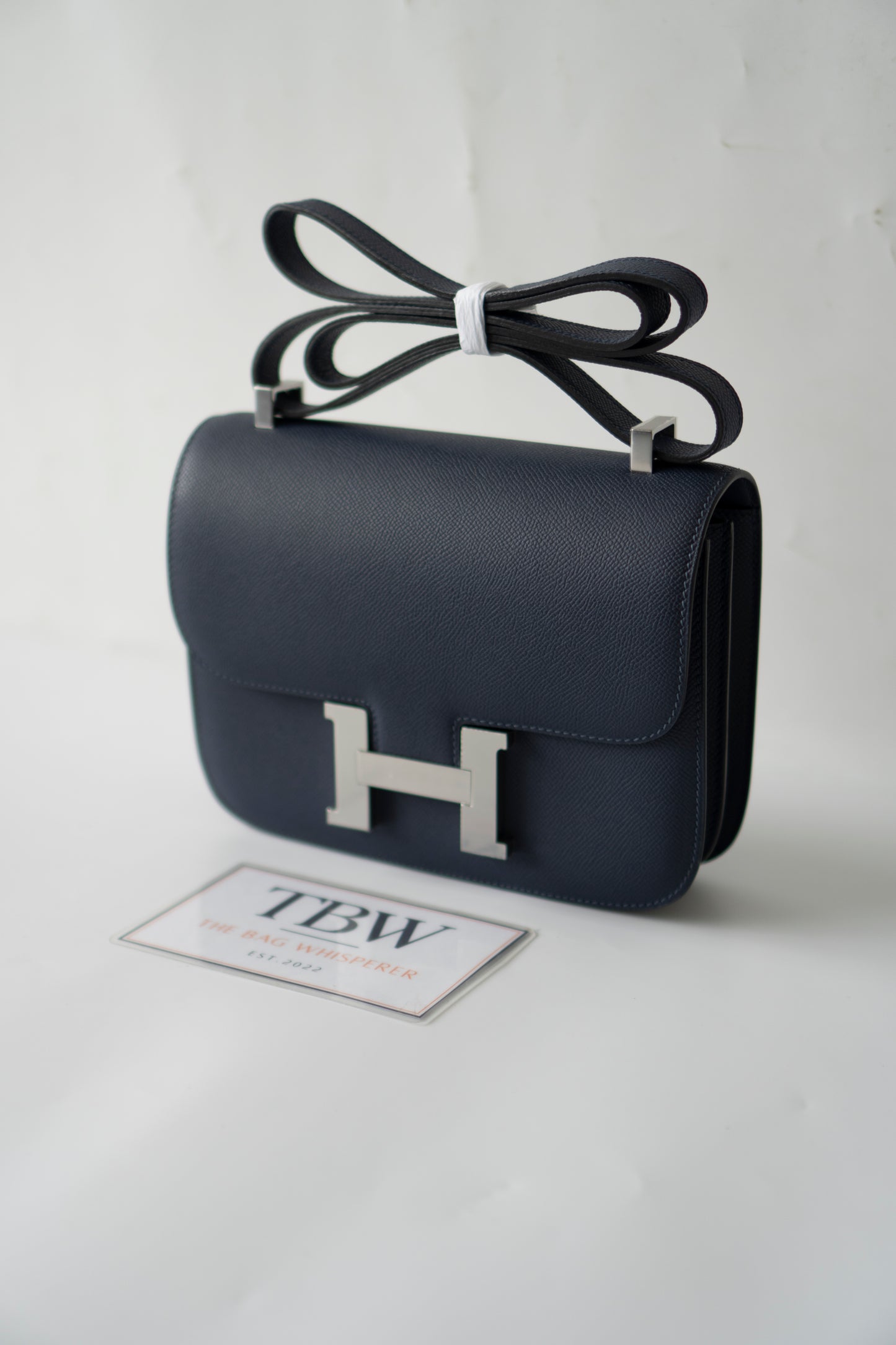 Constanc 23 in Navy Blue Epsom Leather with Palladium Hardware
