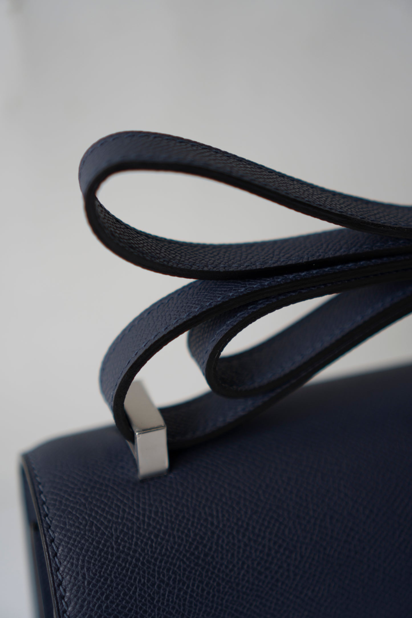 Constanc 23 in Navy Blue Epsom Leather with Palladium Hardware