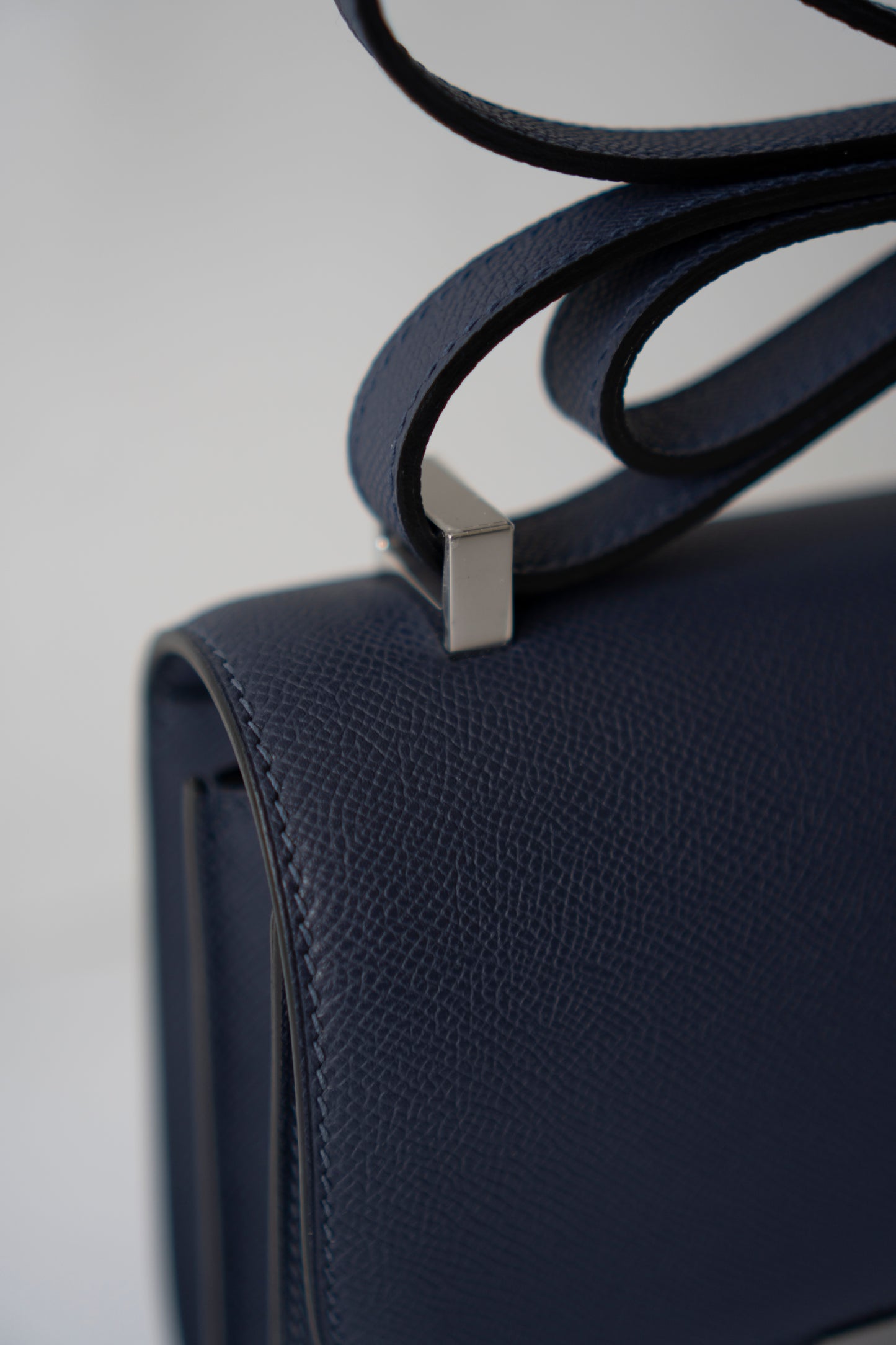 Constanc 23 in Navy Blue Epsom Leather with Palladium Hardware