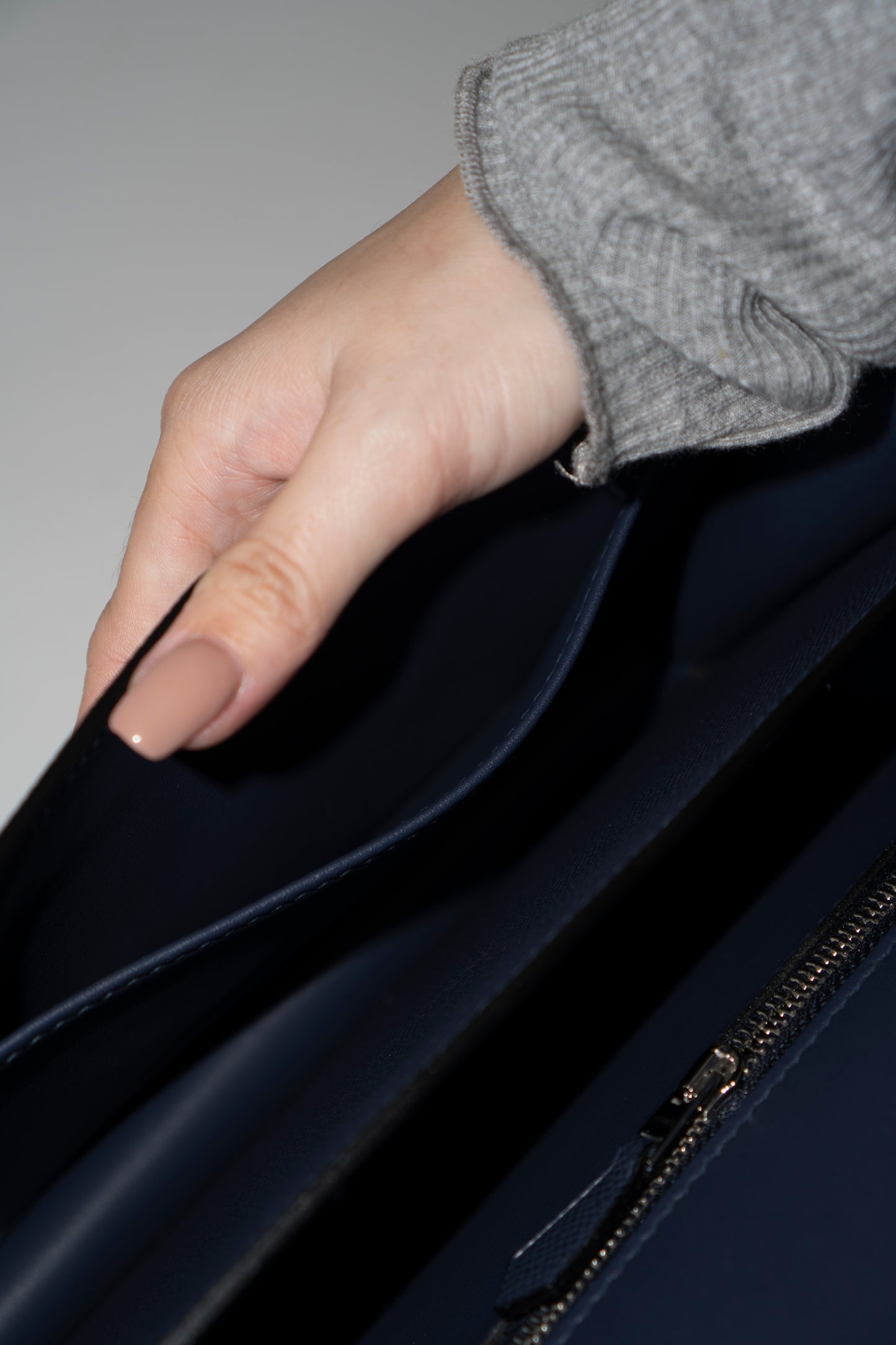 Constanc 23 in Navy Blue Epsom Leather with Palladium Hardware